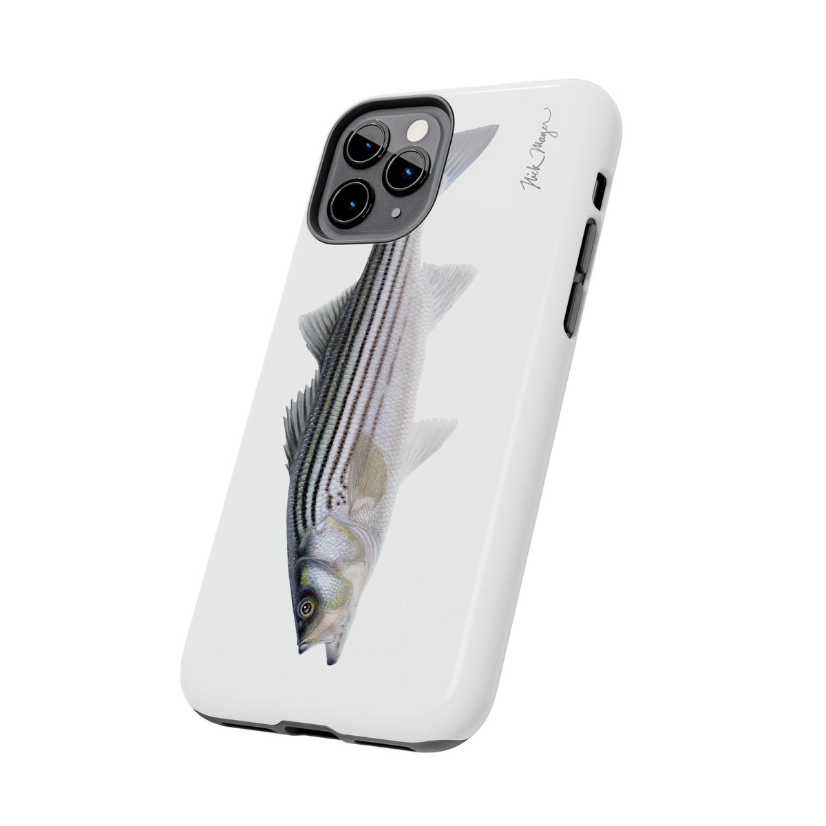 Schoolie Striper White Phone Case (iPhone) Printify
