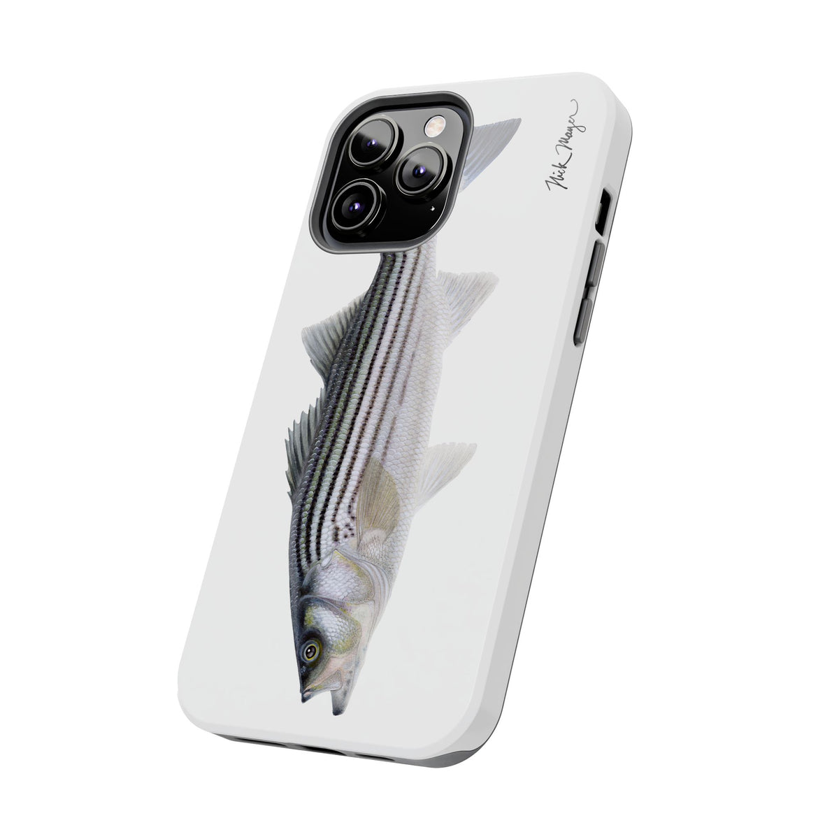 Schoolie Striper White Phone Case (iPhone) Printify