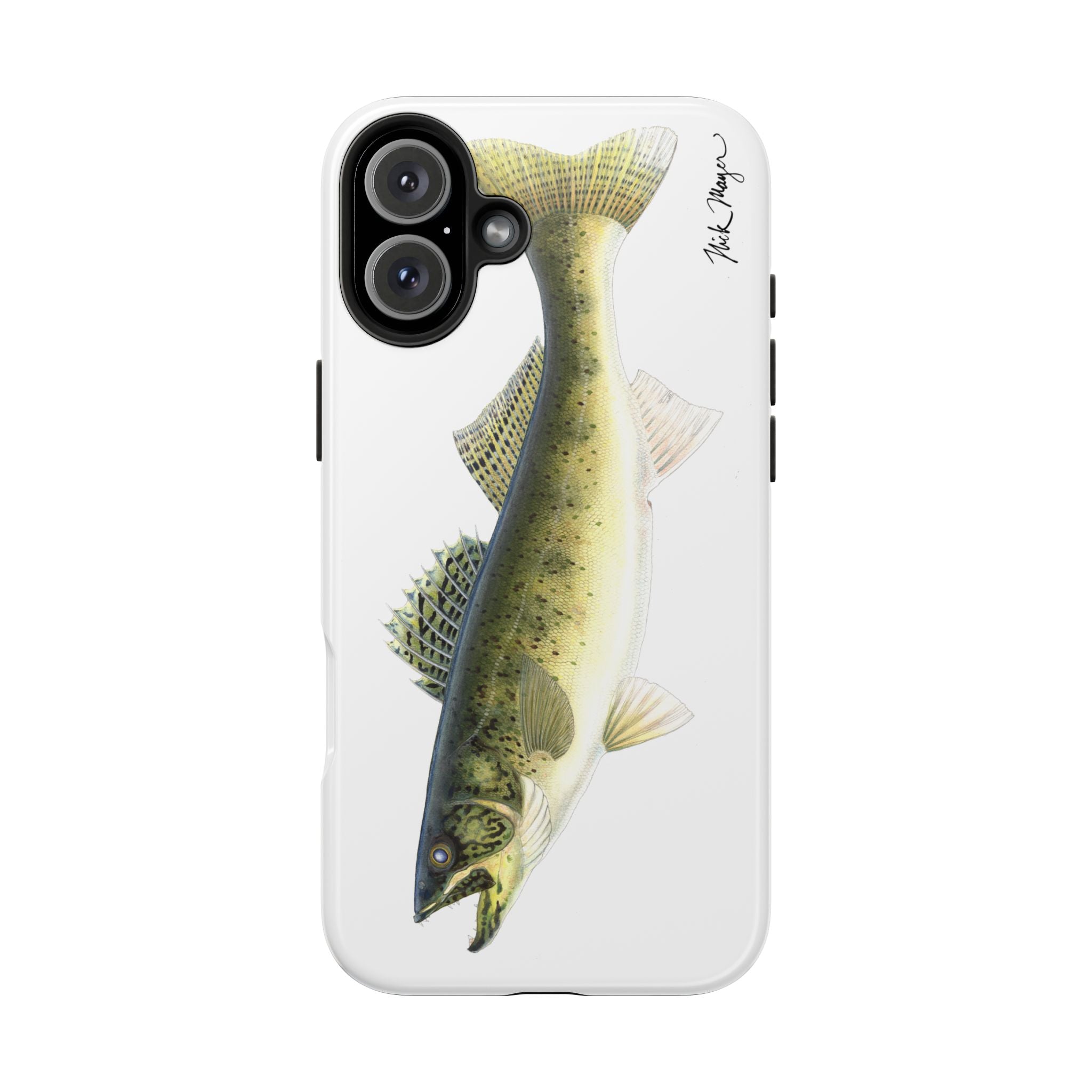 Walleye White Phone Case (iPhone)