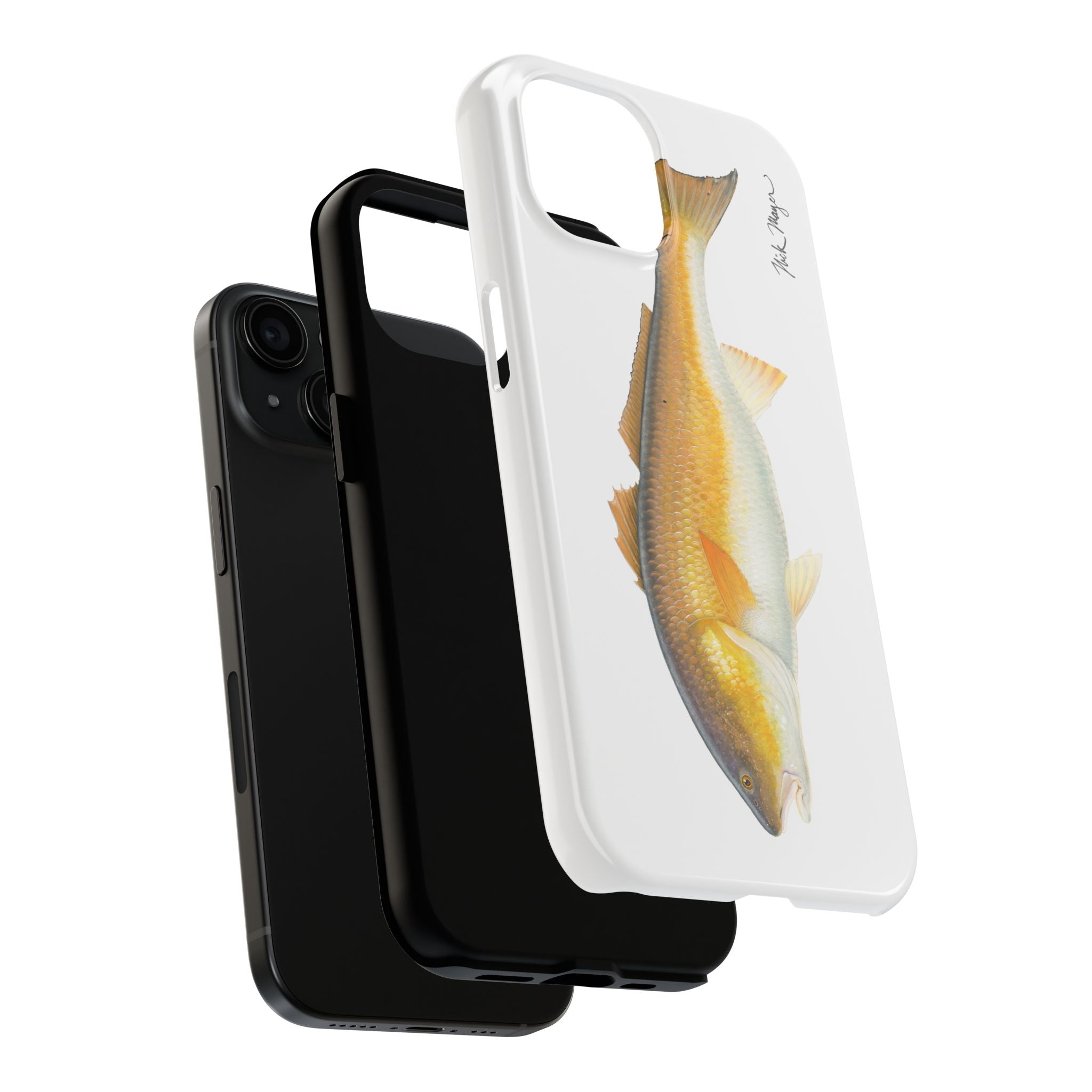 Bull Redfish White Phone Case (iPhone)