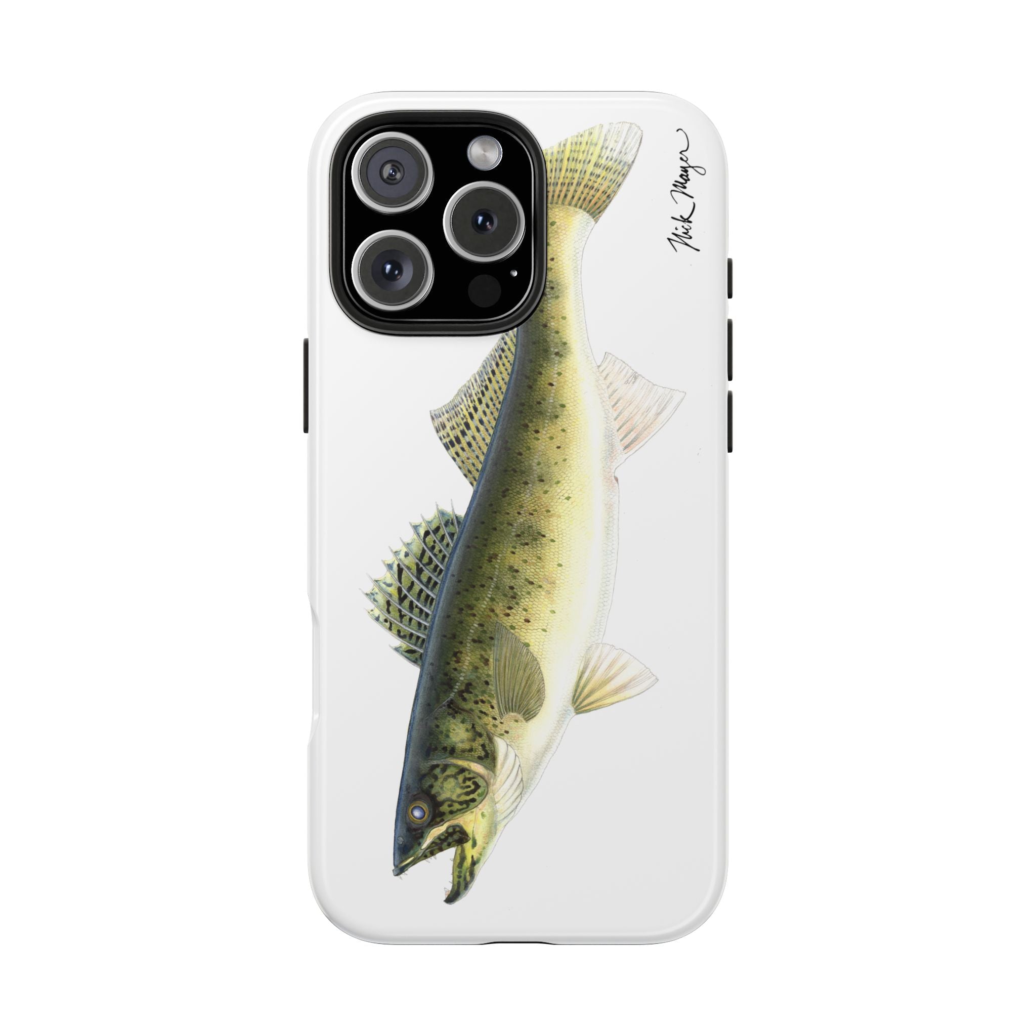 Walleye White Phone Case (iPhone)