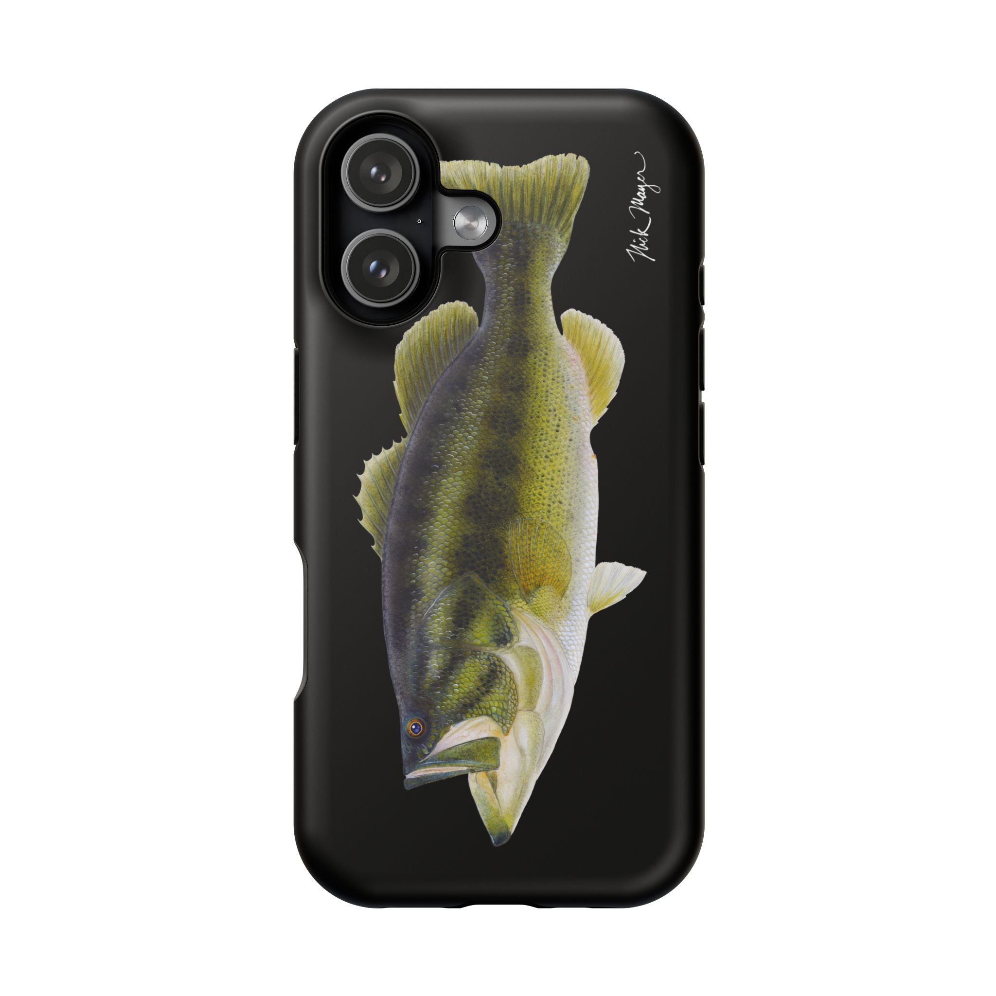 Largemouth Bass MagSafe Black iPhone Case