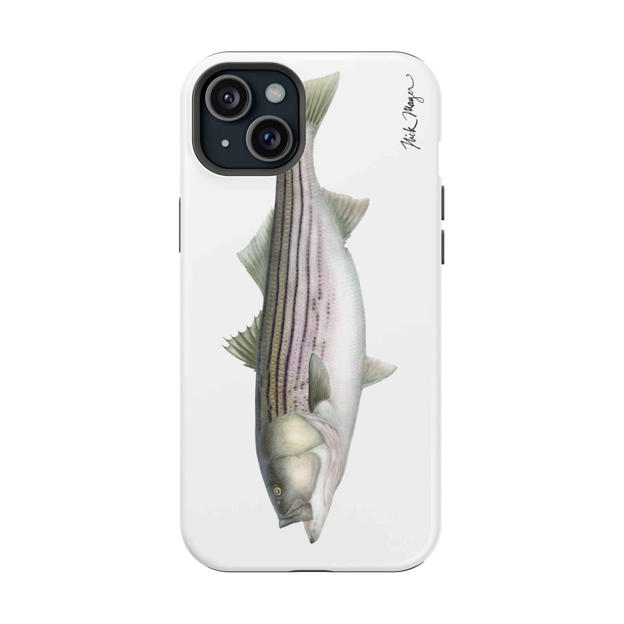 30 lb Striper MagSafe White iPhone Case