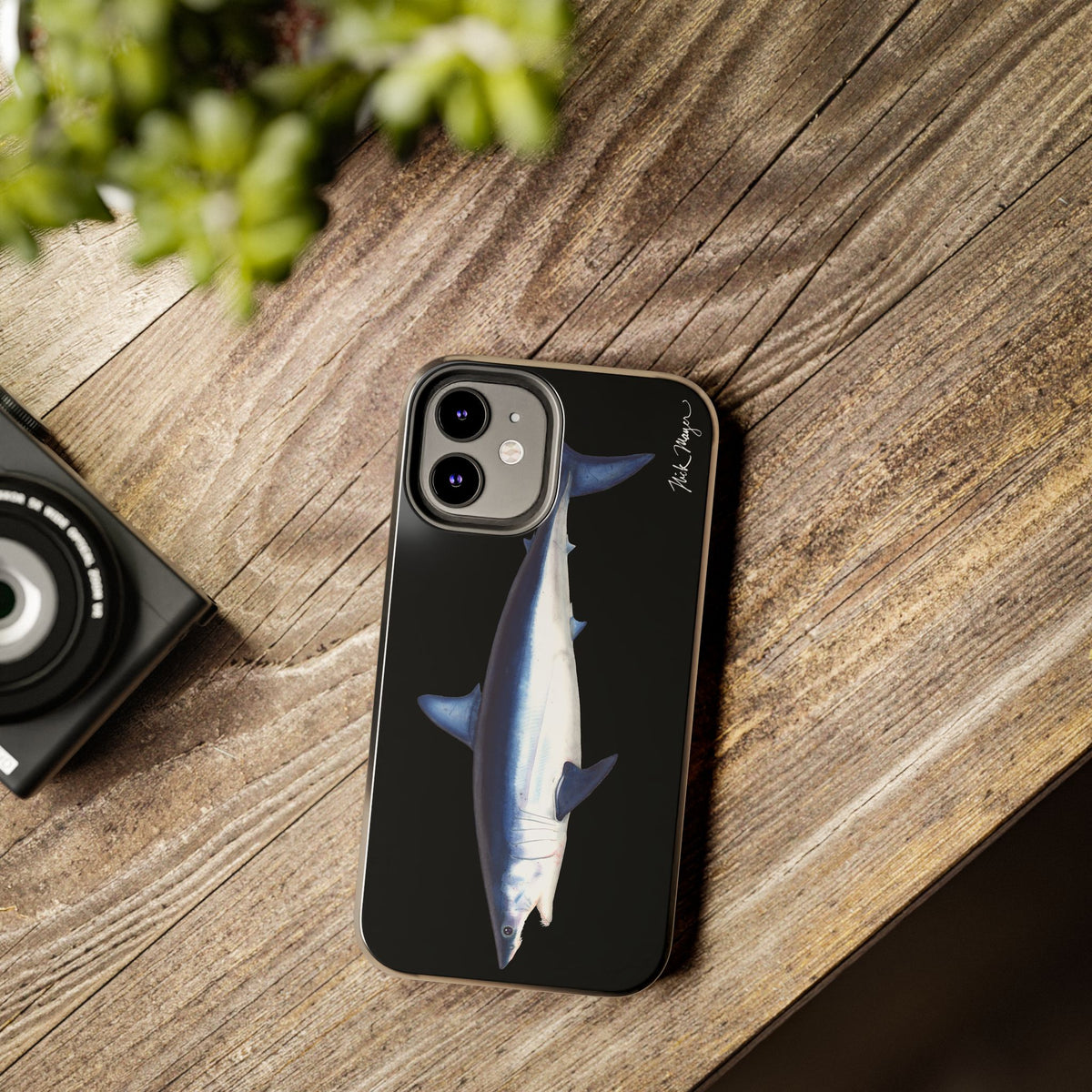 Mako Shark Black iPhone Case Printify