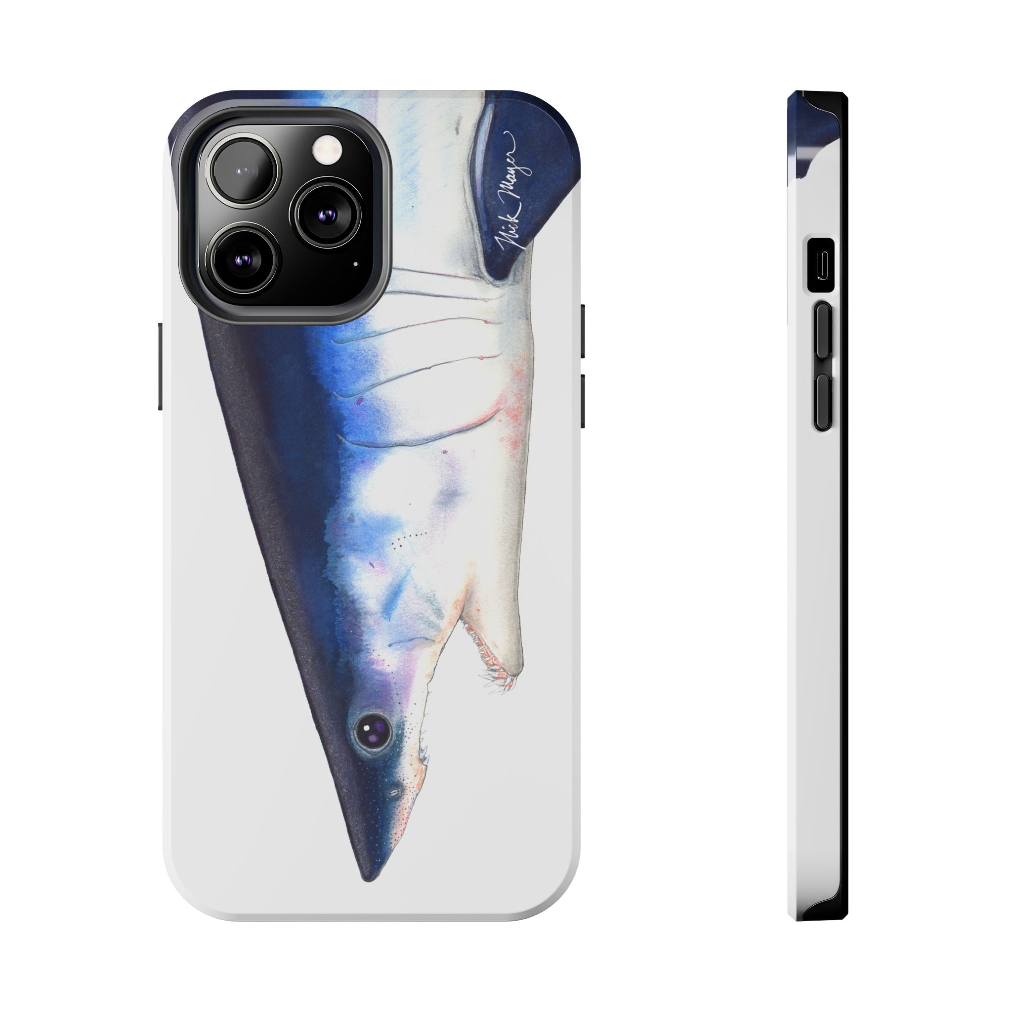 Mako Shark Face White Phone Case (iPhone)