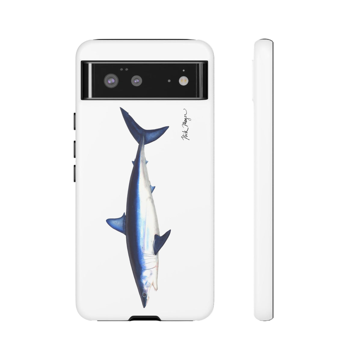 Mako Shark White Phone Case (Samsung) Printify