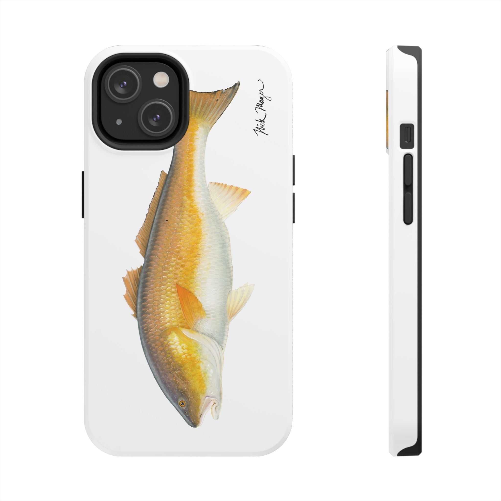 Bull Redfish White Phone Case (iPhone)