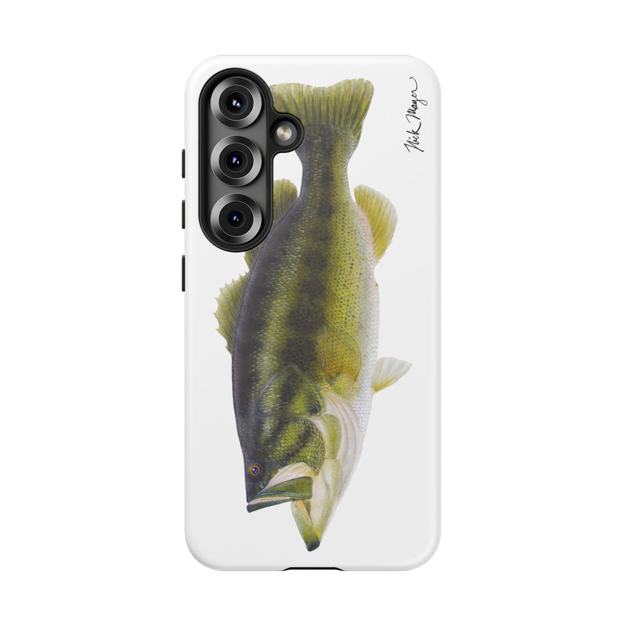 Largemouth Bass White Phone Case (Samsung) Printify