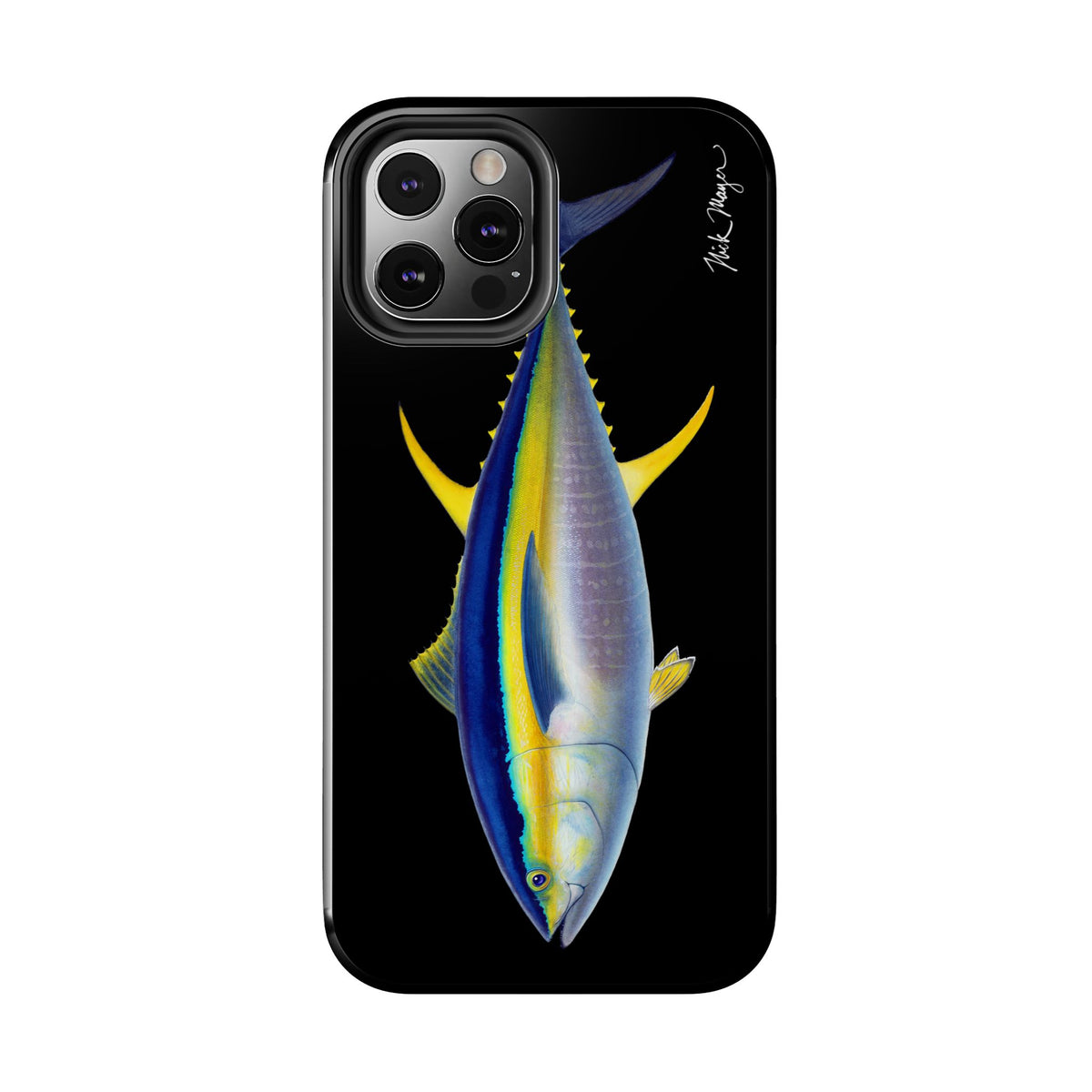 Yellowfin Tuna Black Phone Case (iPhone) Printify