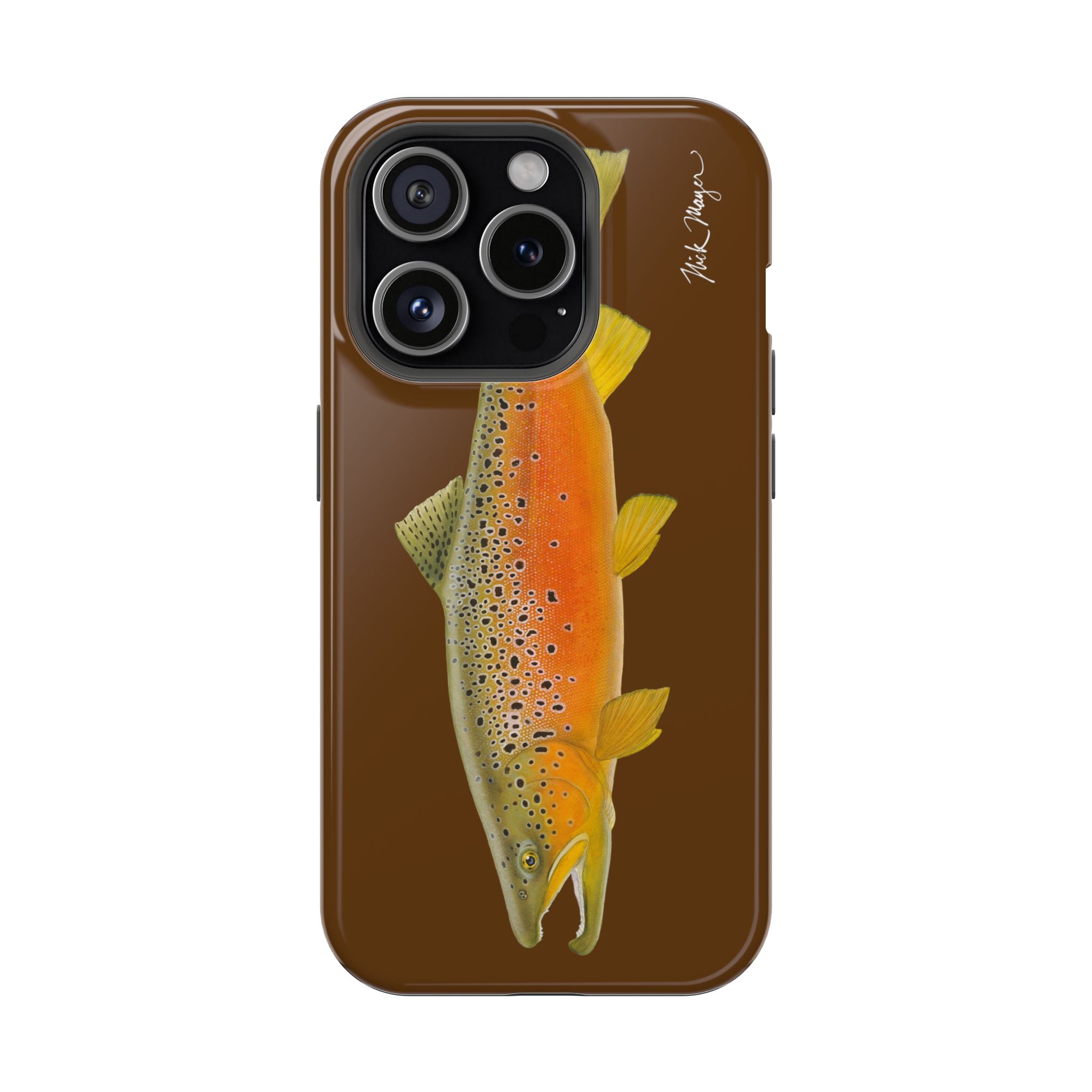 Brown Trout 2 Brown MagSafe iPhone Case, Limited Run