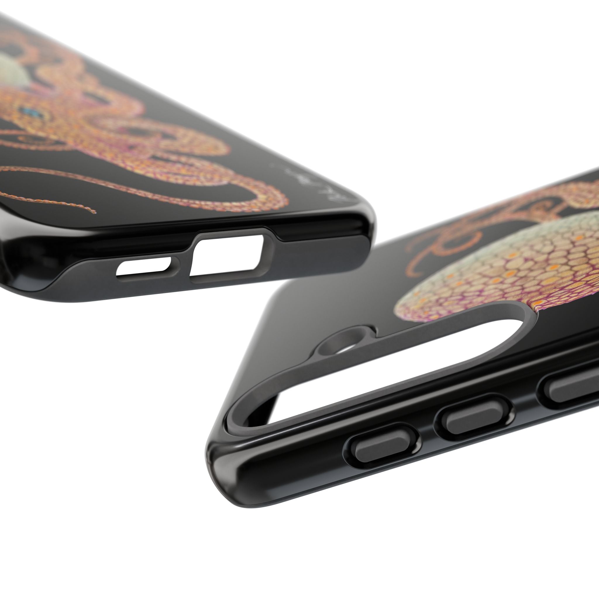 Two Spot Octopus Black Phone Case (Samsung)