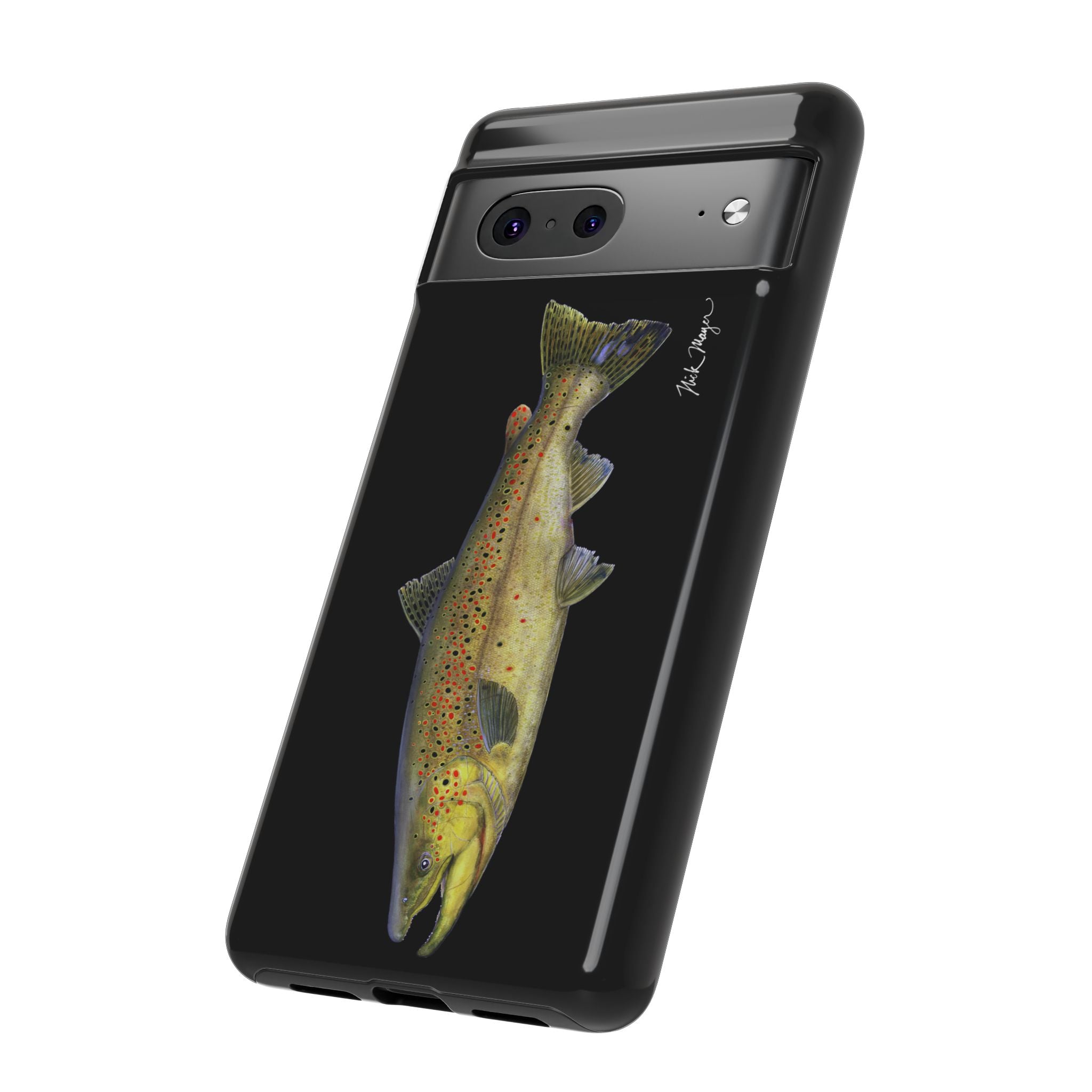Brown Trout Black Phone Case (Samsung)