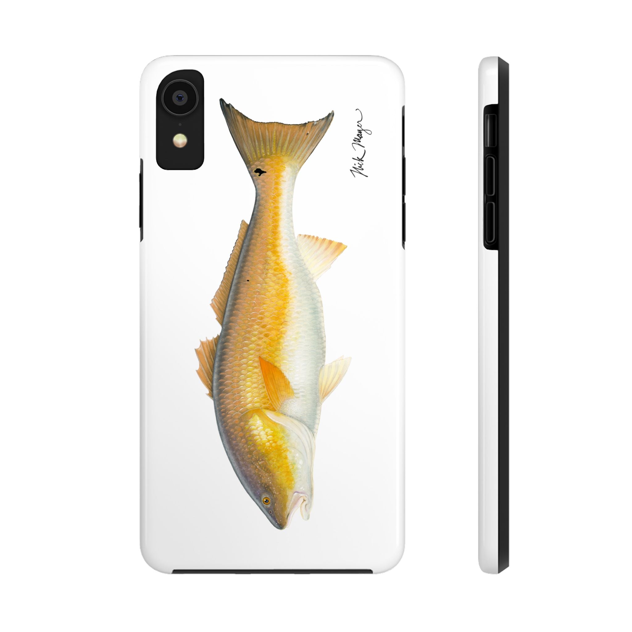 Bull Redfish White Phone Case (iPhone)