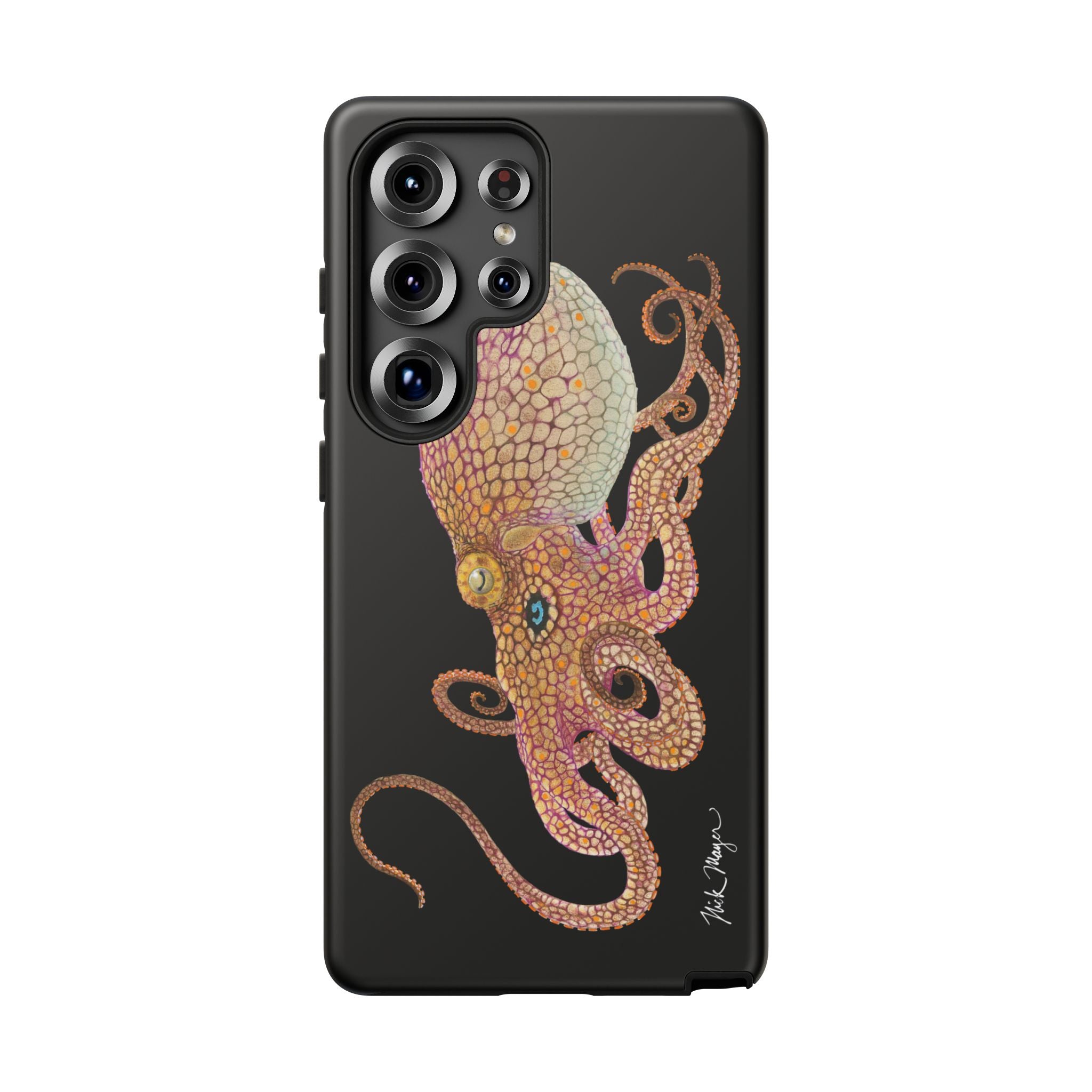 Two Spot Octopus Black Phone Case (Samsung)