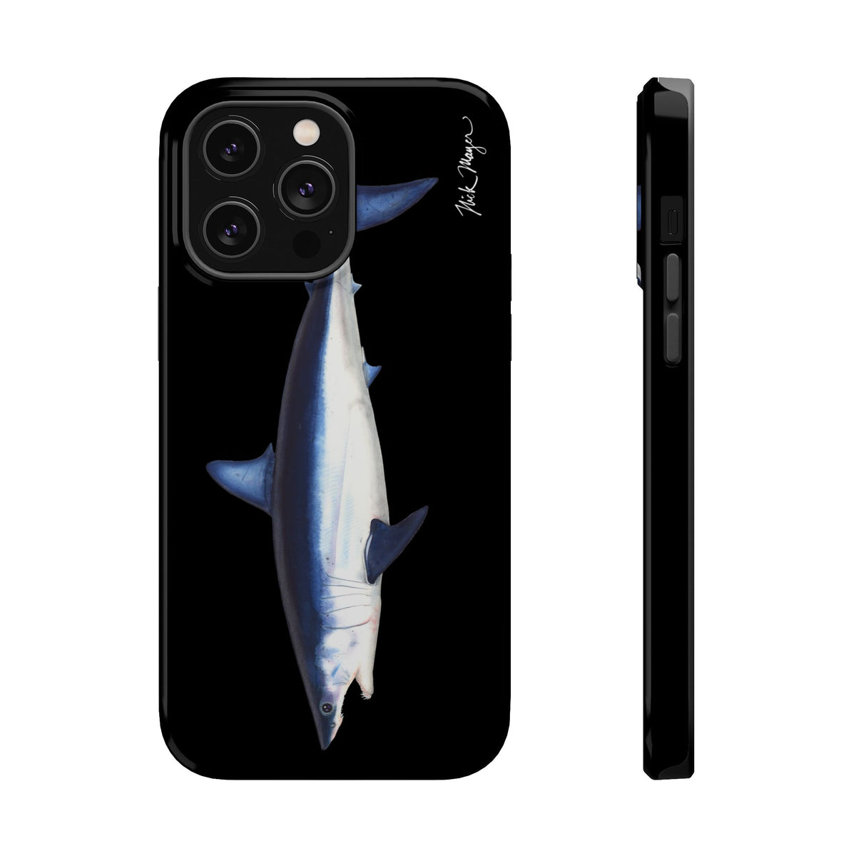 Mako Shark MagSafe Black iPhone Case Printify