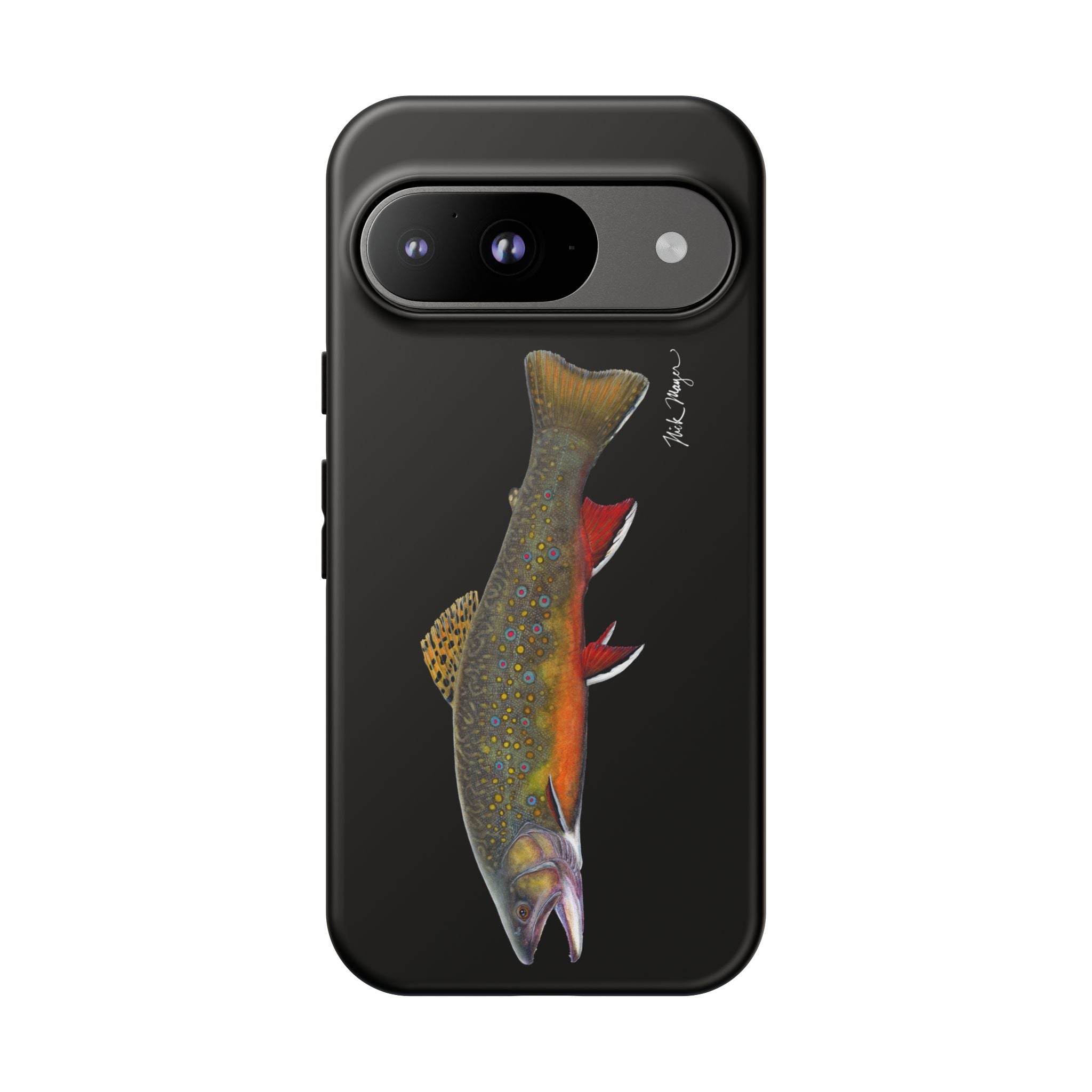 Brook Trout Black Phone Cases (Samsung) Printify