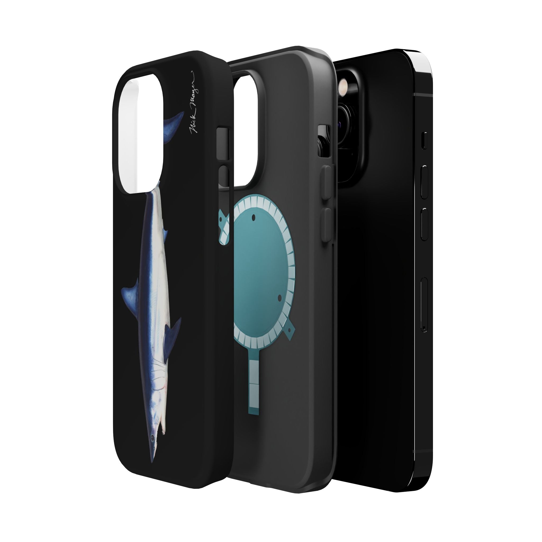 Mako Shark MagSafe Black iPhone Case