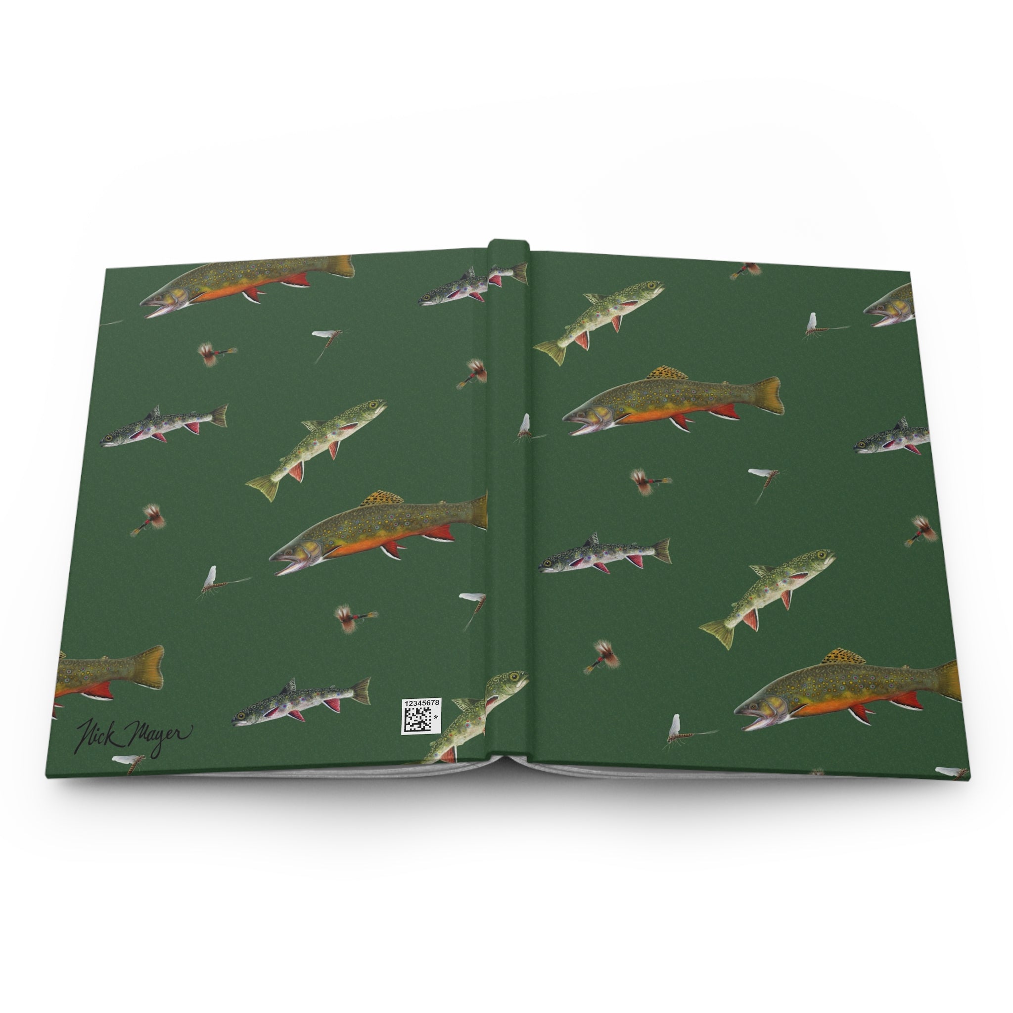Trout & Mayflies Hardcover Journal/ Notebook