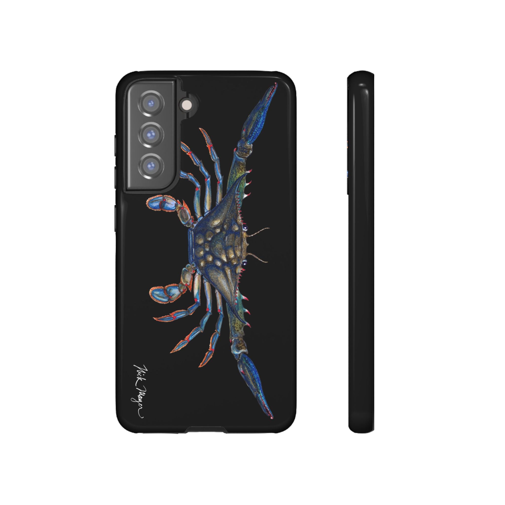 Blue Crab Black Phone Case (Samsung)
