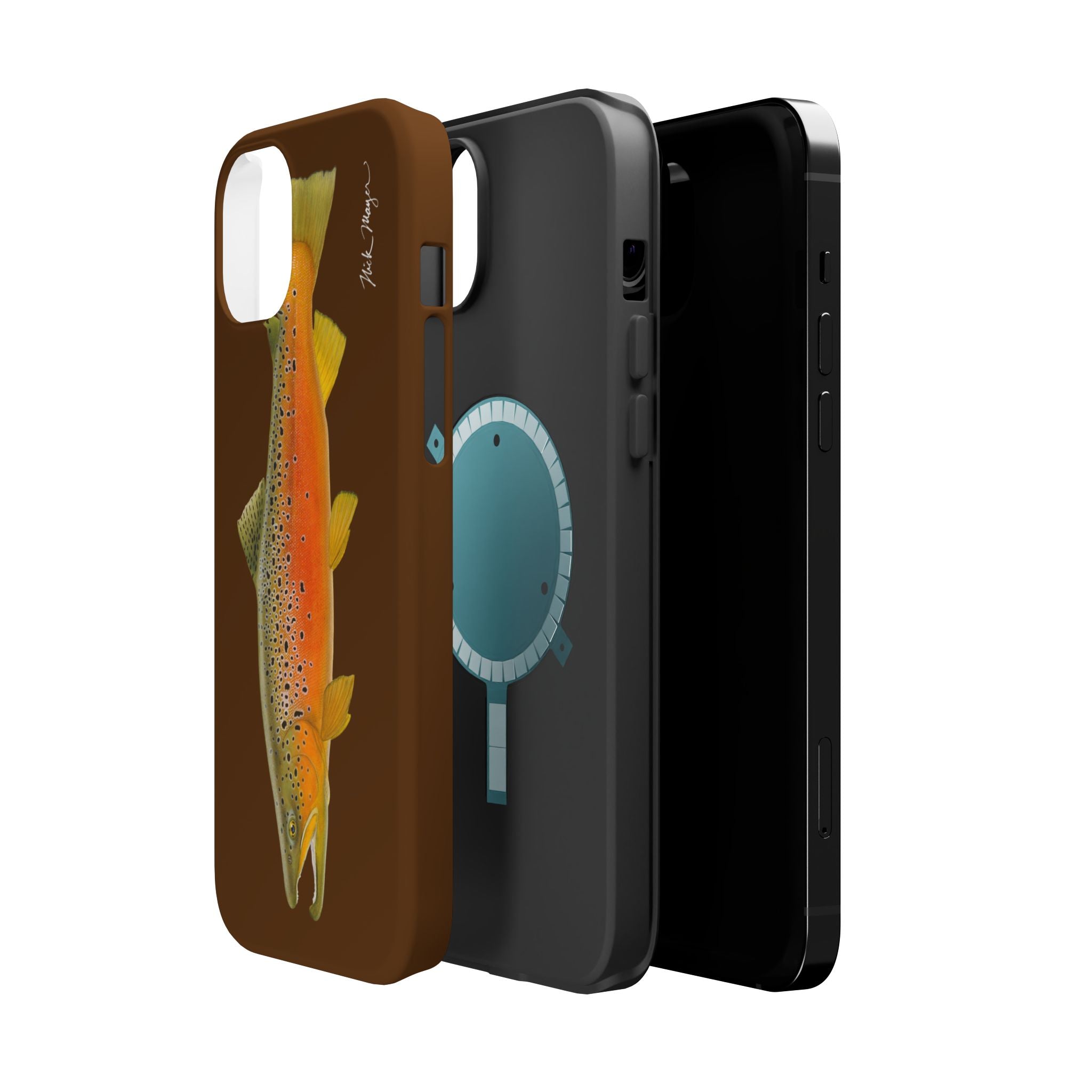 Brown Trout 2 Brown MagSafe iPhone Case, Limited Run