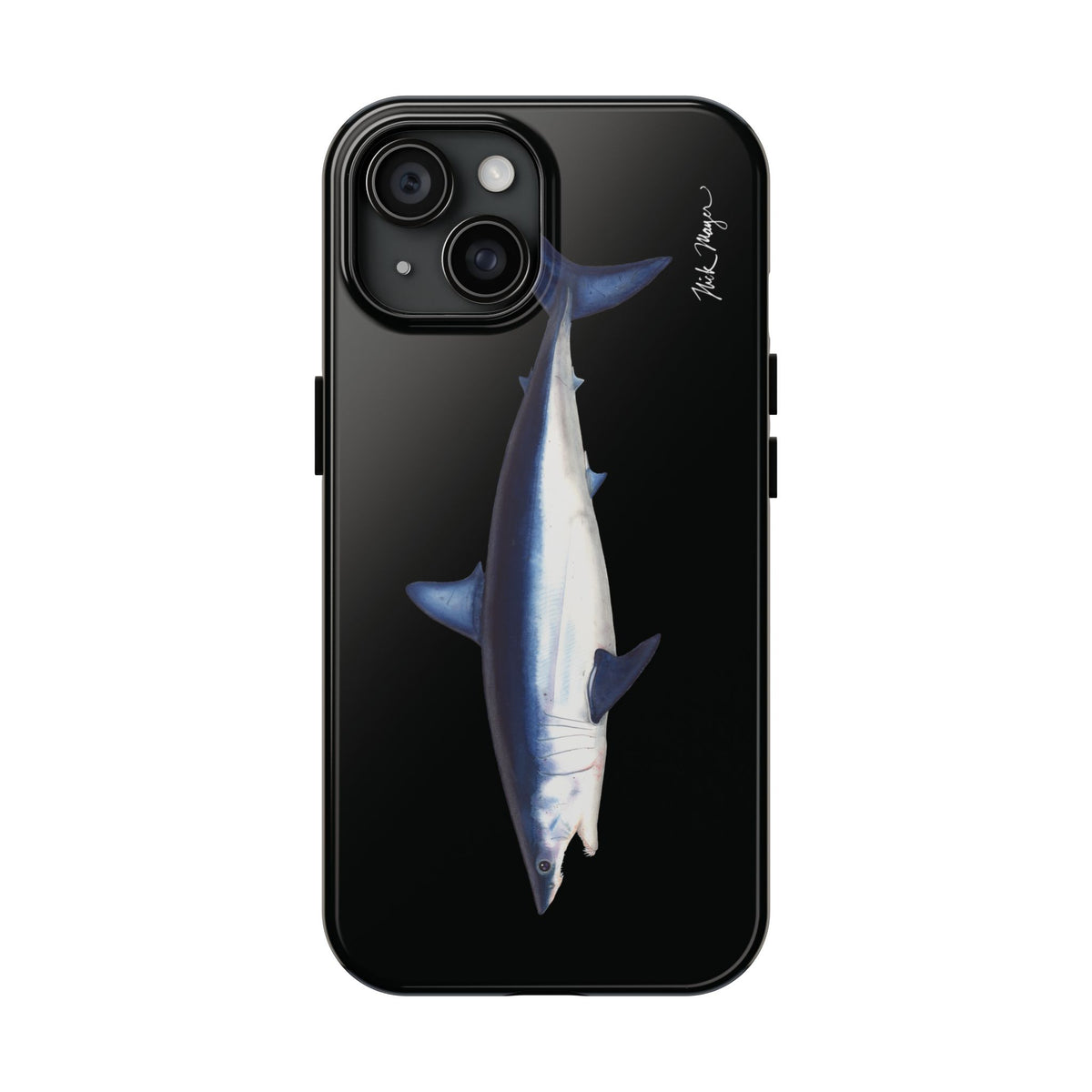 Mako Shark Black iPhone Case Printify