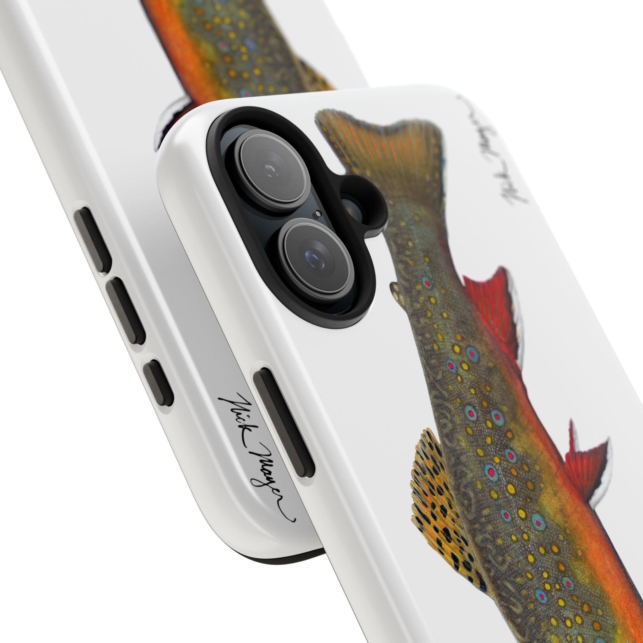 Brook Trout White Phone Case (iPhone)