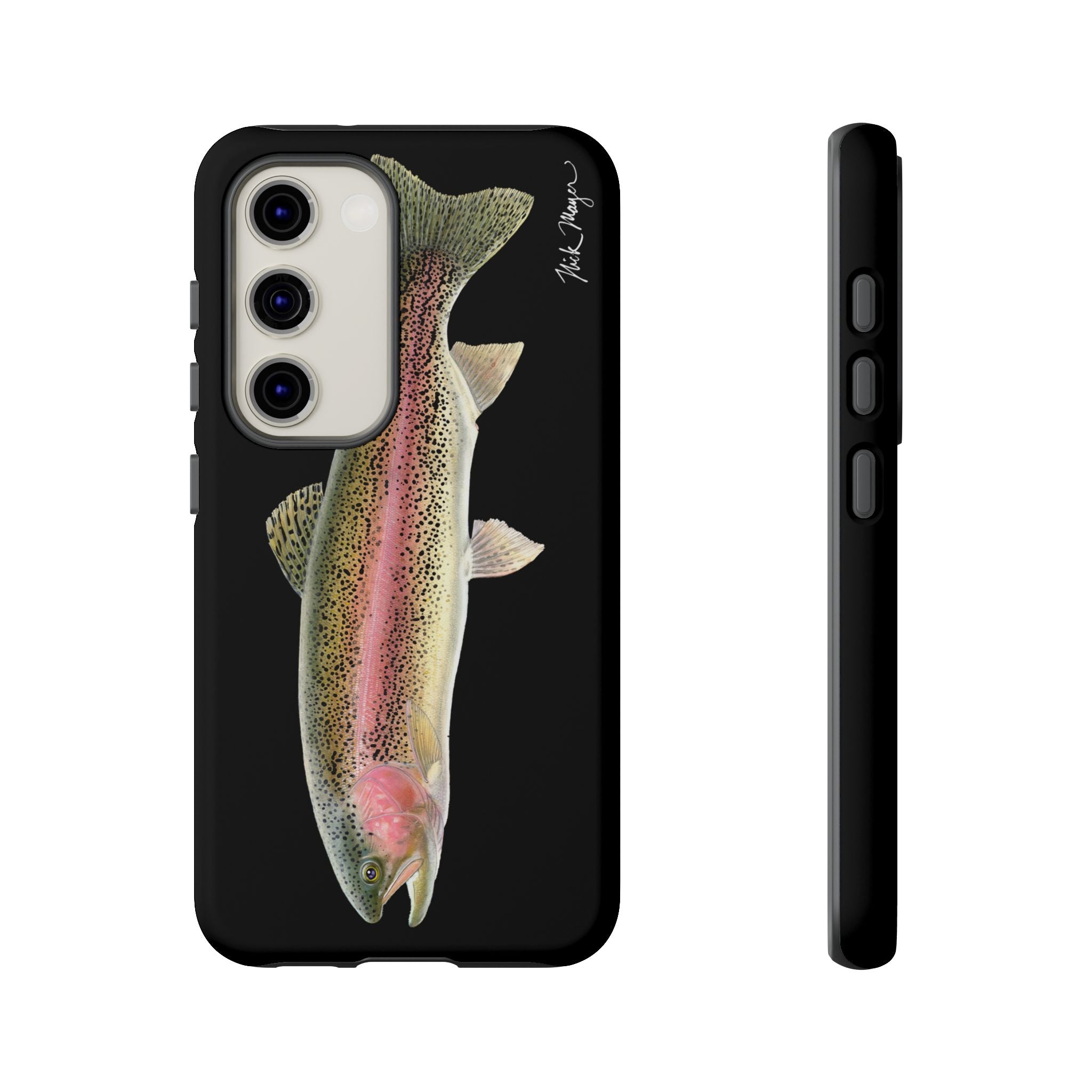 Rainbow Trout Black Phone Case (Samsung) Printify