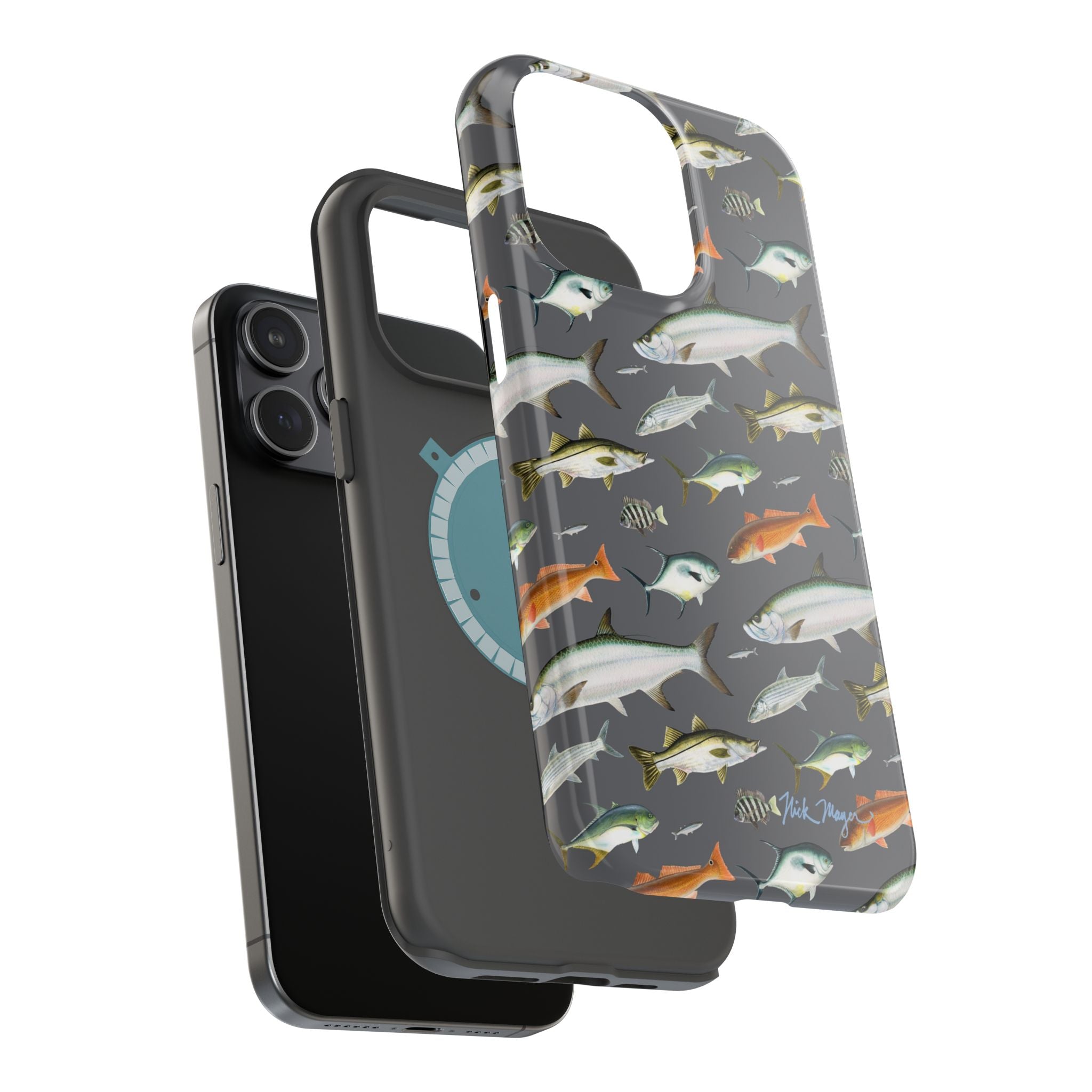 NEW Southern Fish Grey MagSafe iPhone Case
