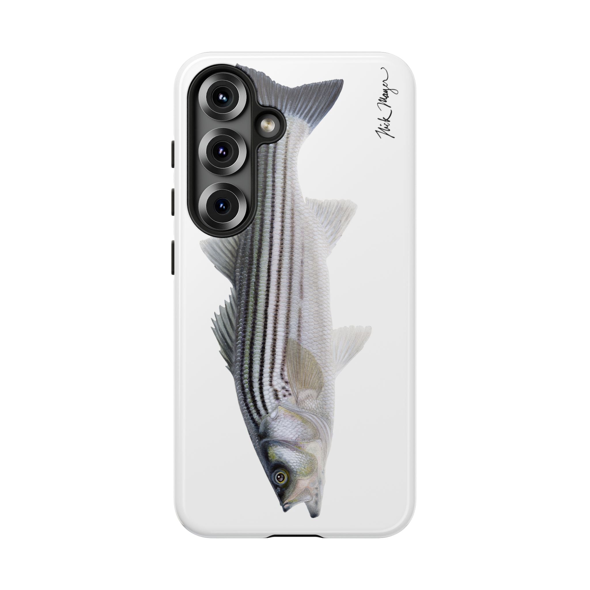 Schoolie Striper White Phone Case (Samsung) Printify