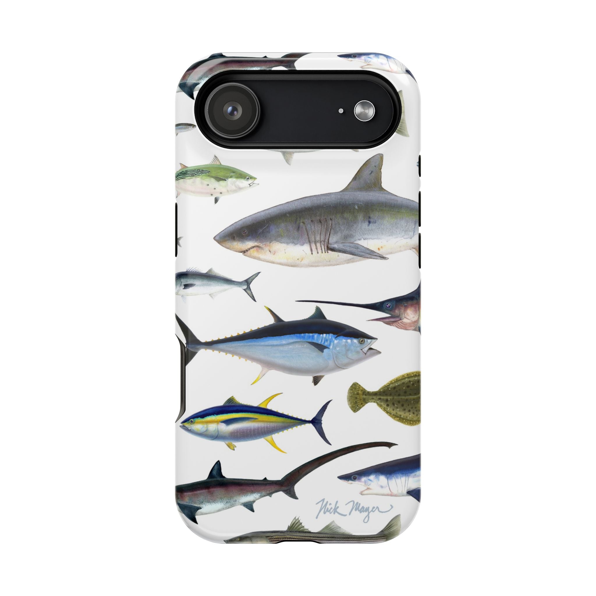 New England Fish White MagSafe iPhone Case