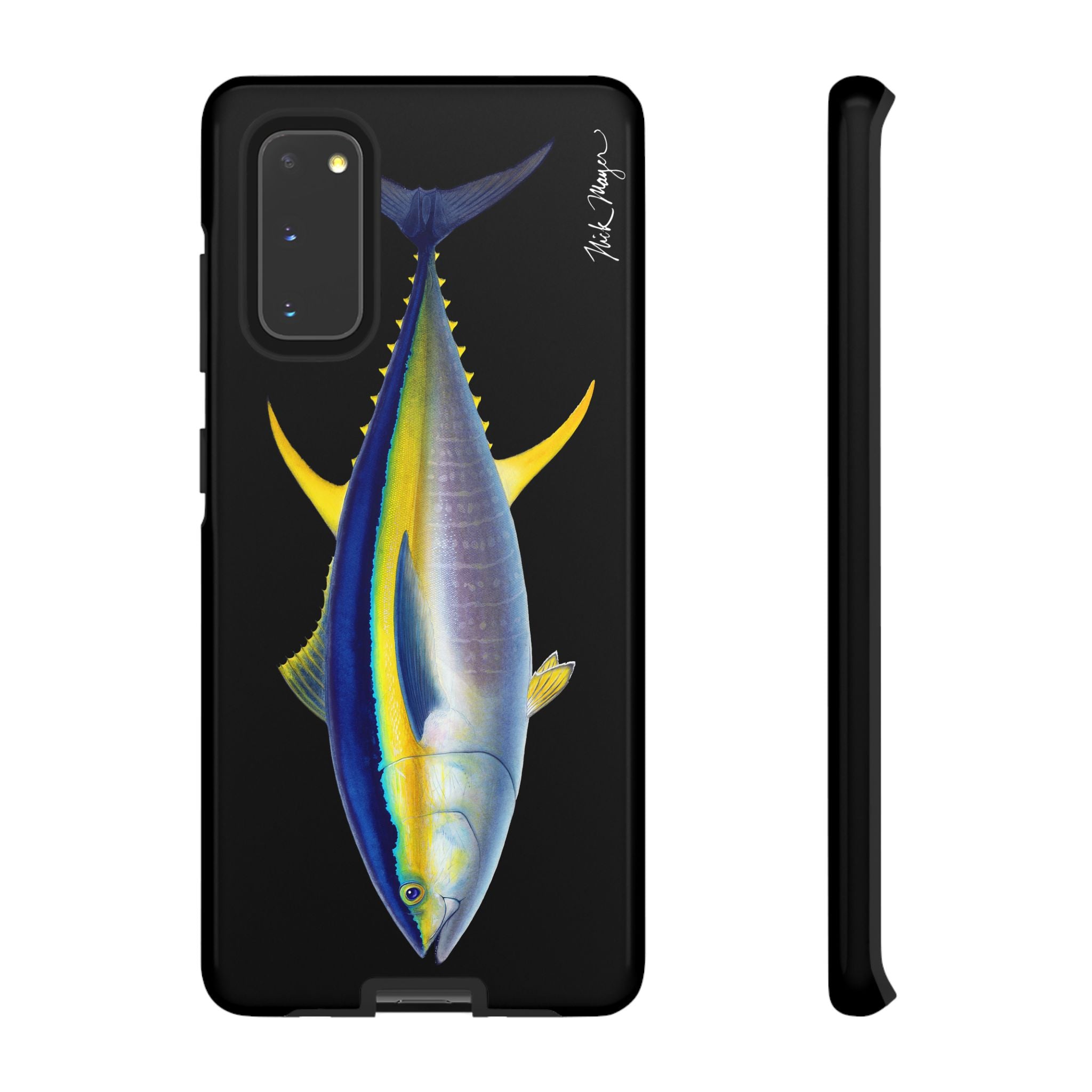 Yellowfin Tuna Black Phone Case (Samsung) Printify