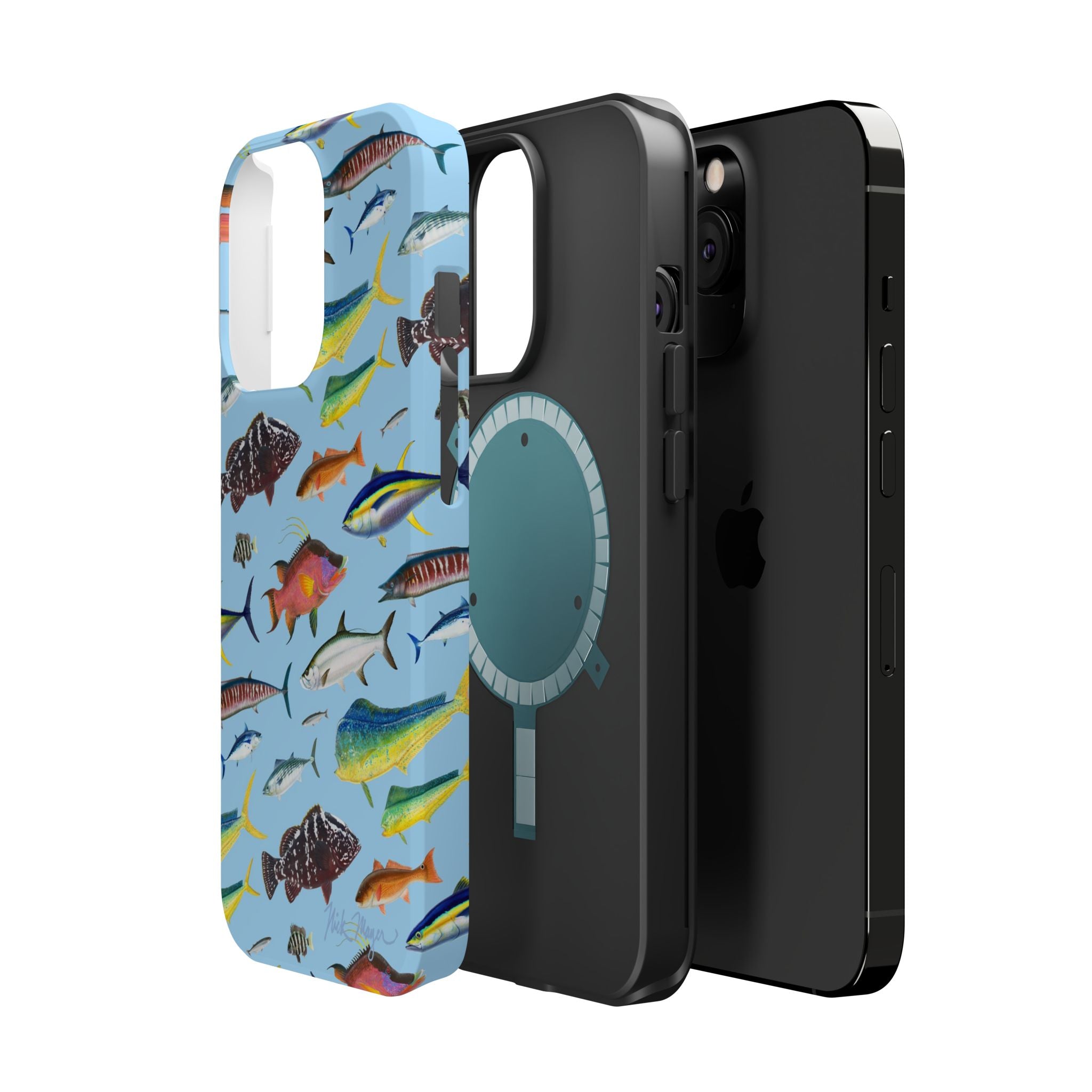 Southern Offshore Fish Blue MagSafe iPhone Case