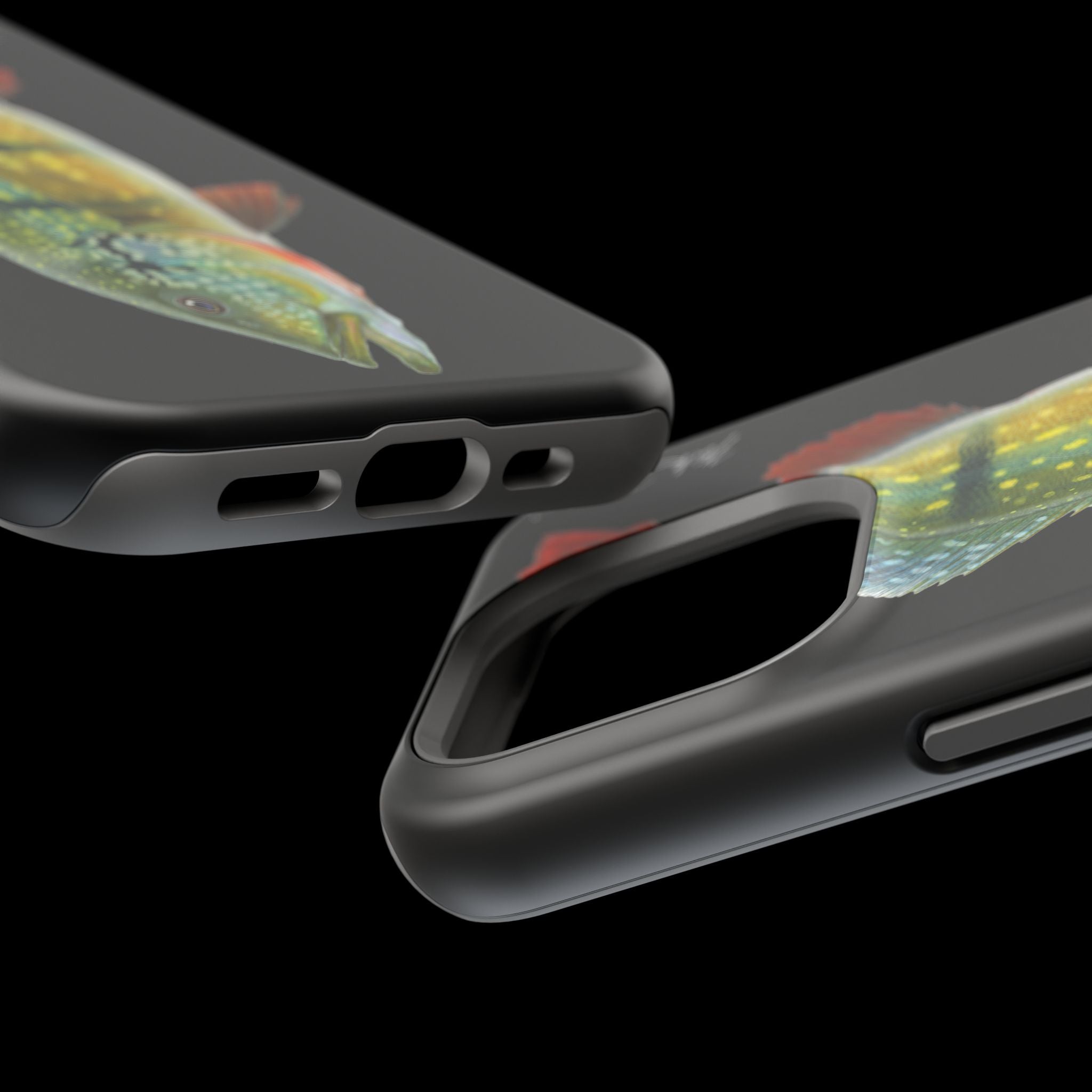 Peacock Bass MagSafe Black iPhone Case