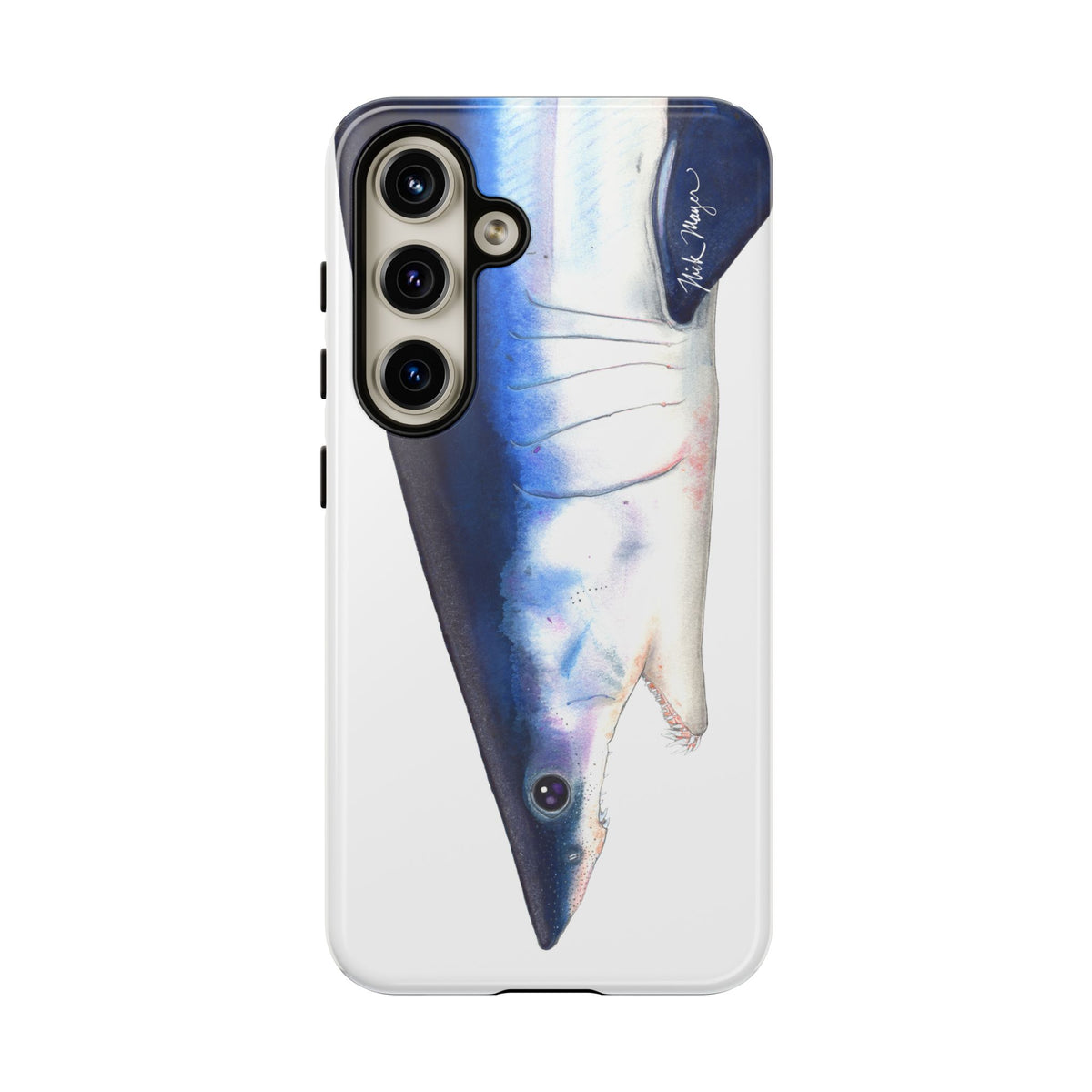Mako Shark Face White Phone Case (Samsung) Printify