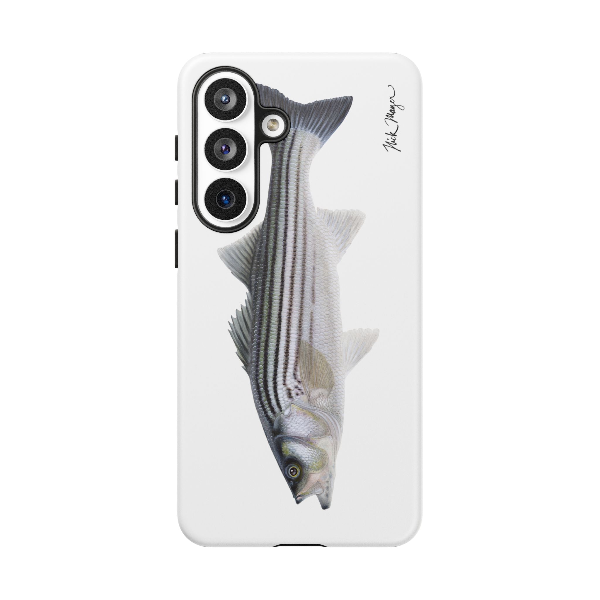 Schoolie Striper White Phone Case (Samsung) Printify