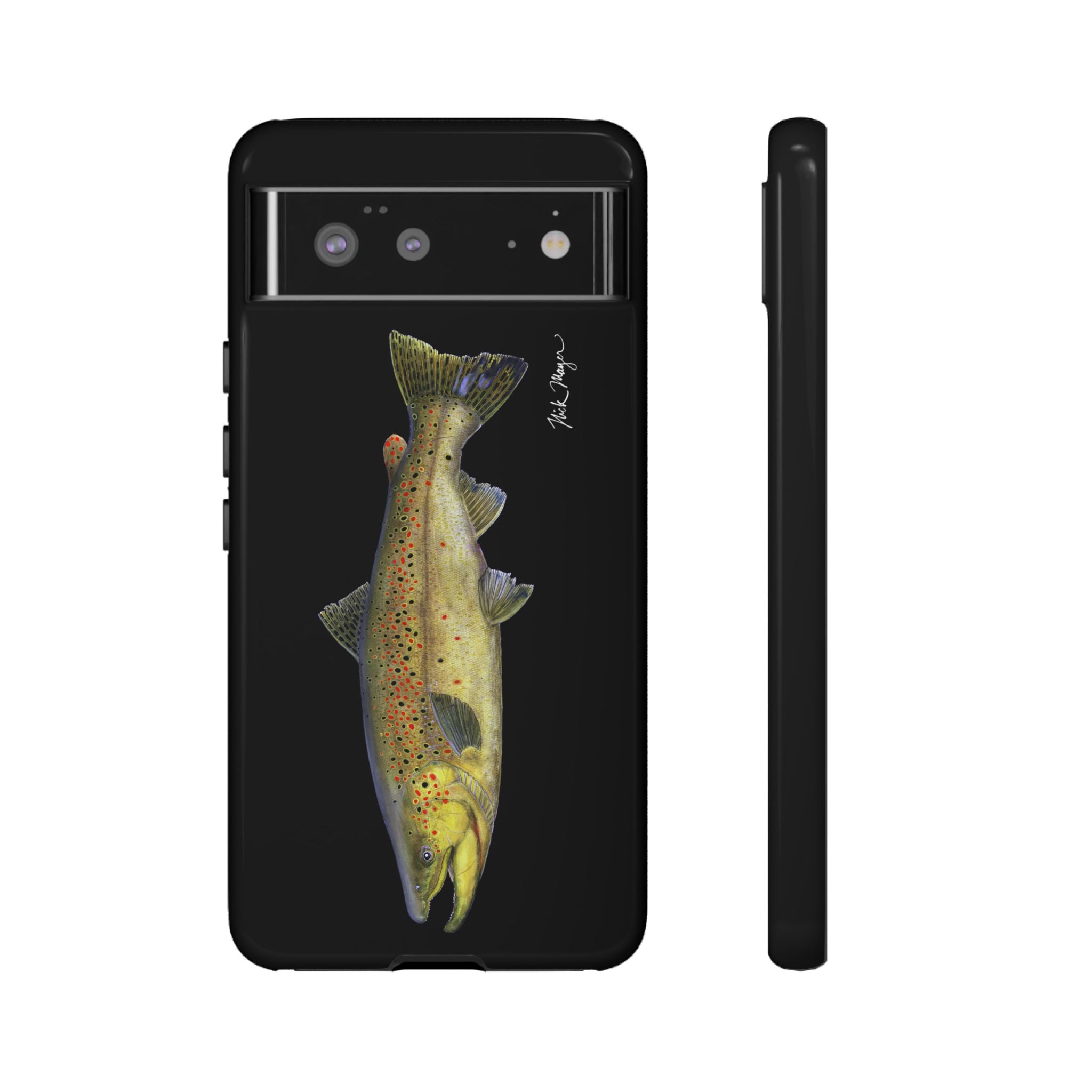 Brown Trout Black Phone Case (Samsung)