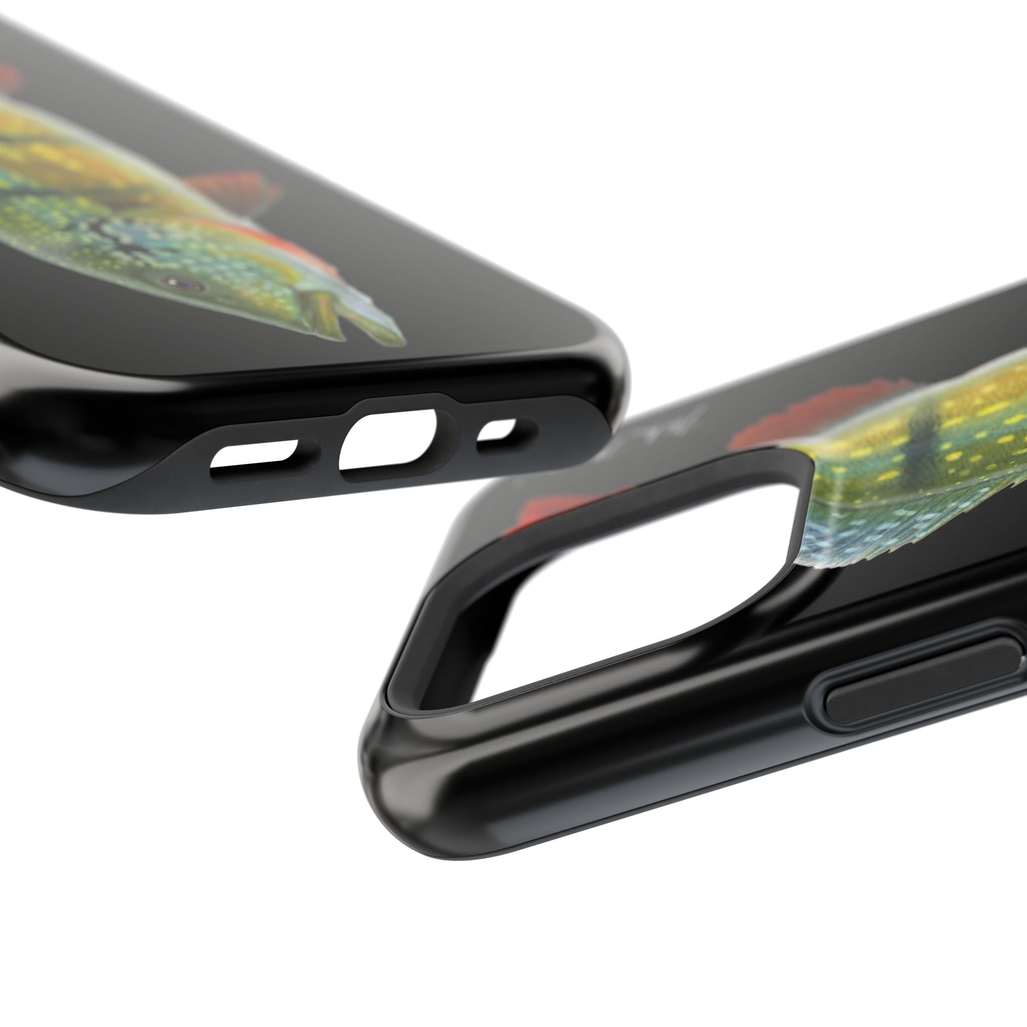 Peacock Bass MagSafe Black iPhone Case