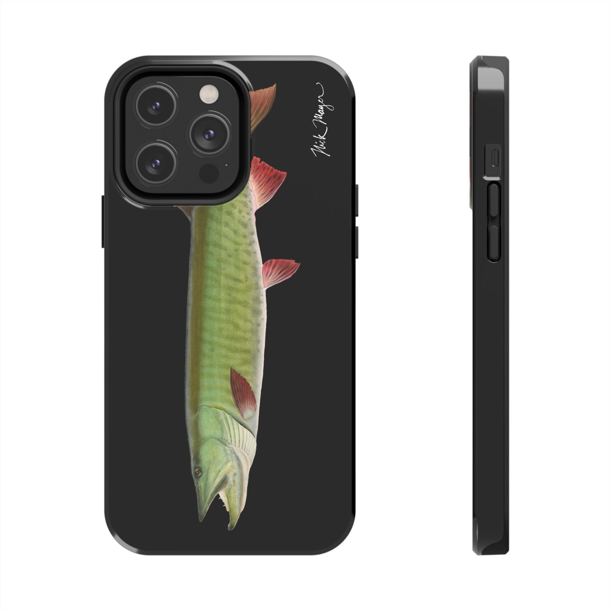 Trophy Muskie Black Phone Case (iPhone)