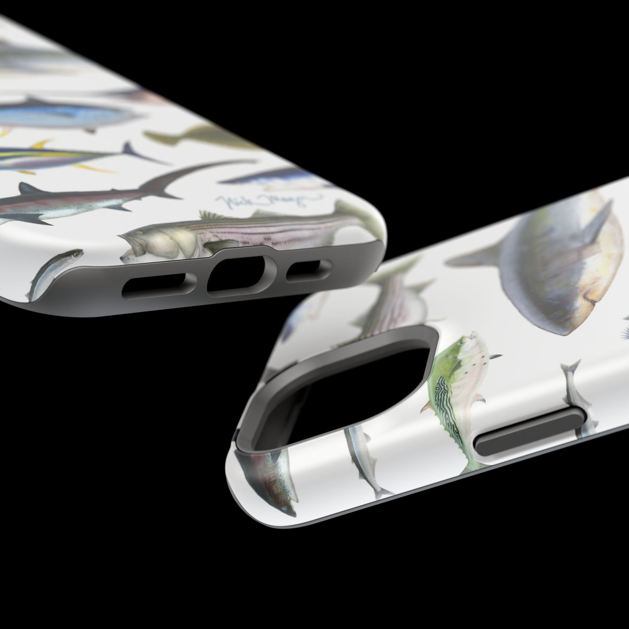 New England Fish White MagSafe iPhone Case
