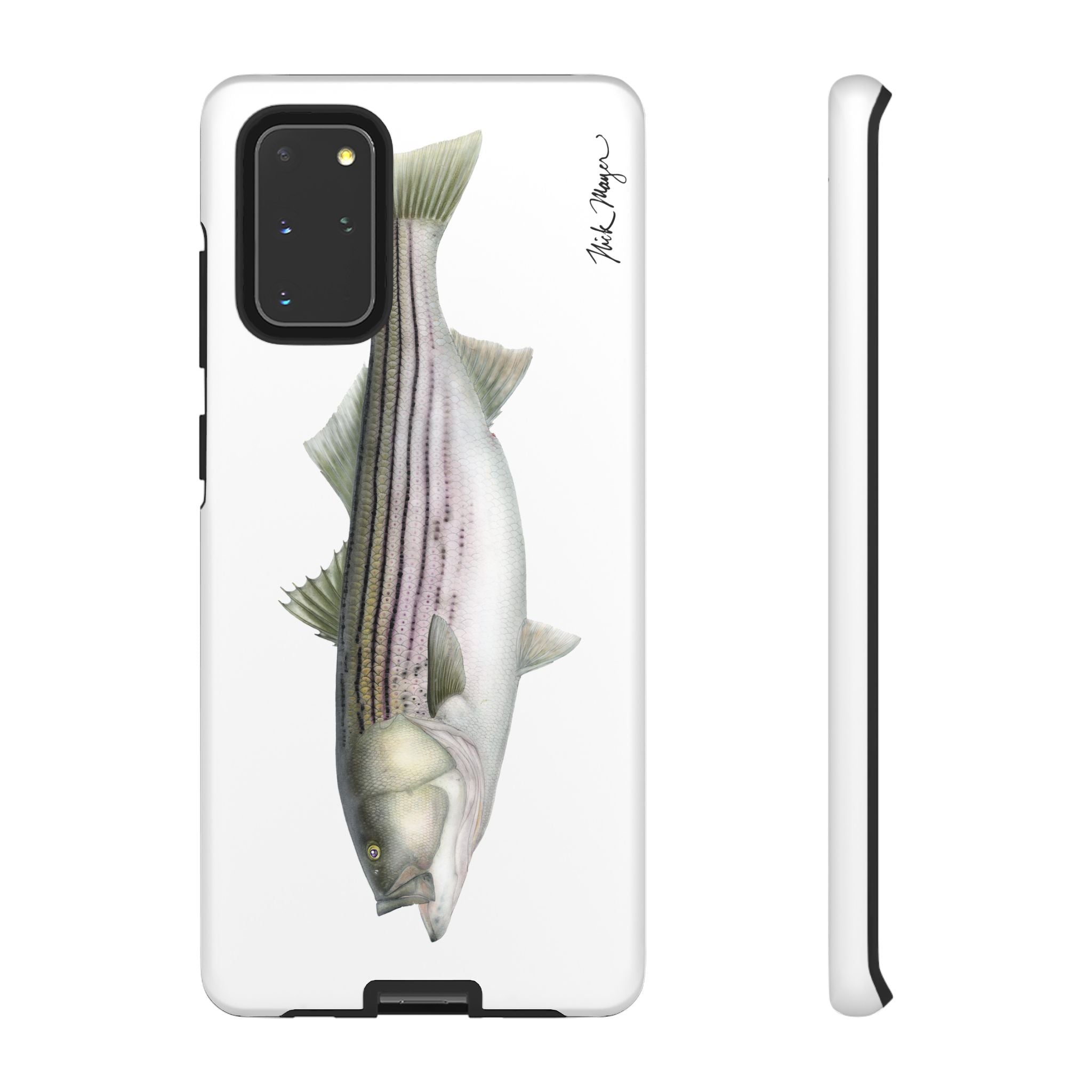 30 lb Striper White Phone Case (Samsung) Printify