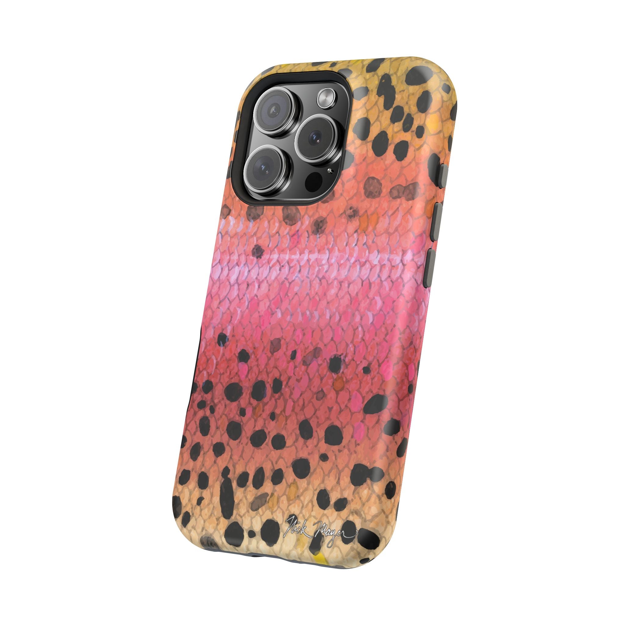 Rainbow Trout Skin MagSafe iPhone Case