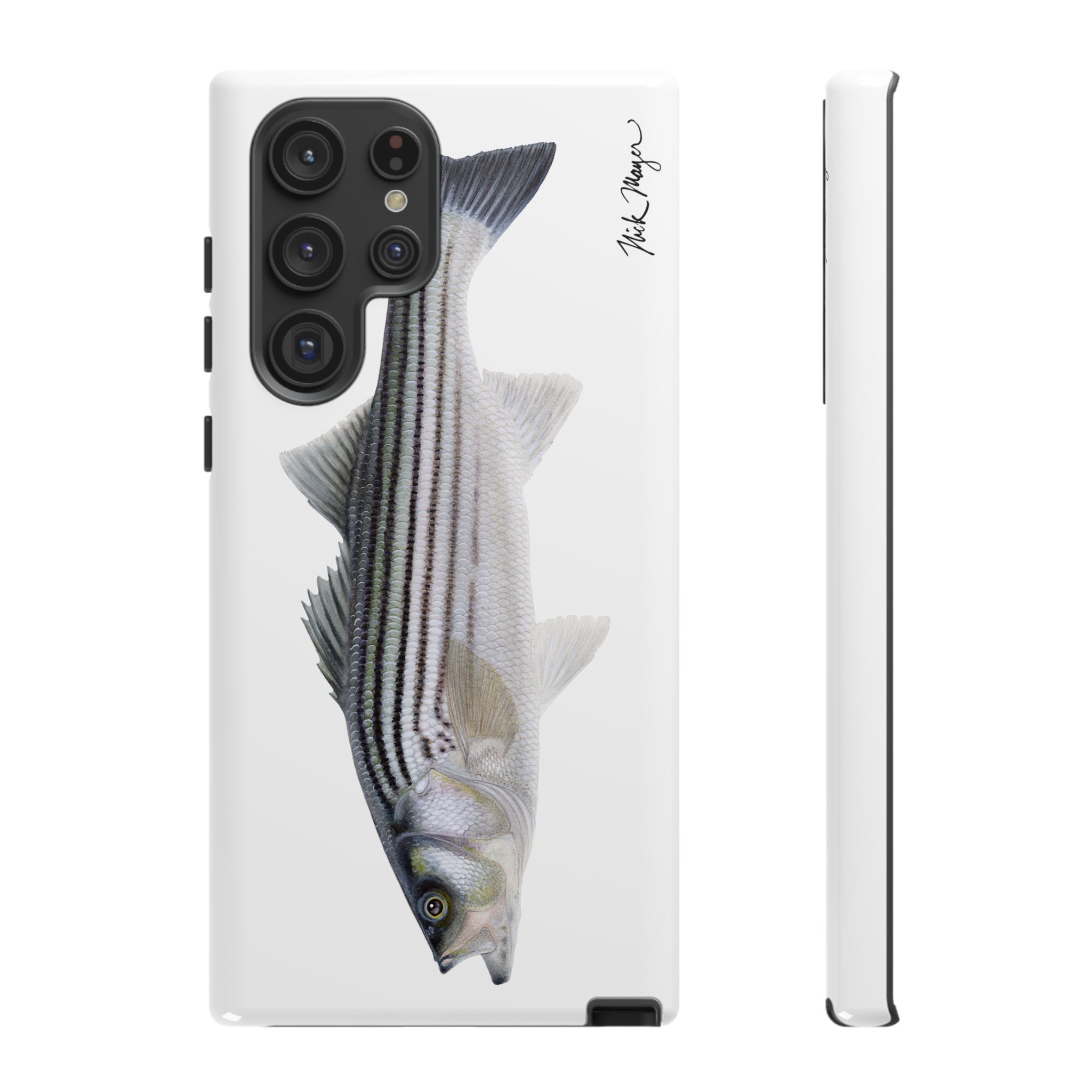 Schoolie Striper White Phone Case (Samsung) Printify