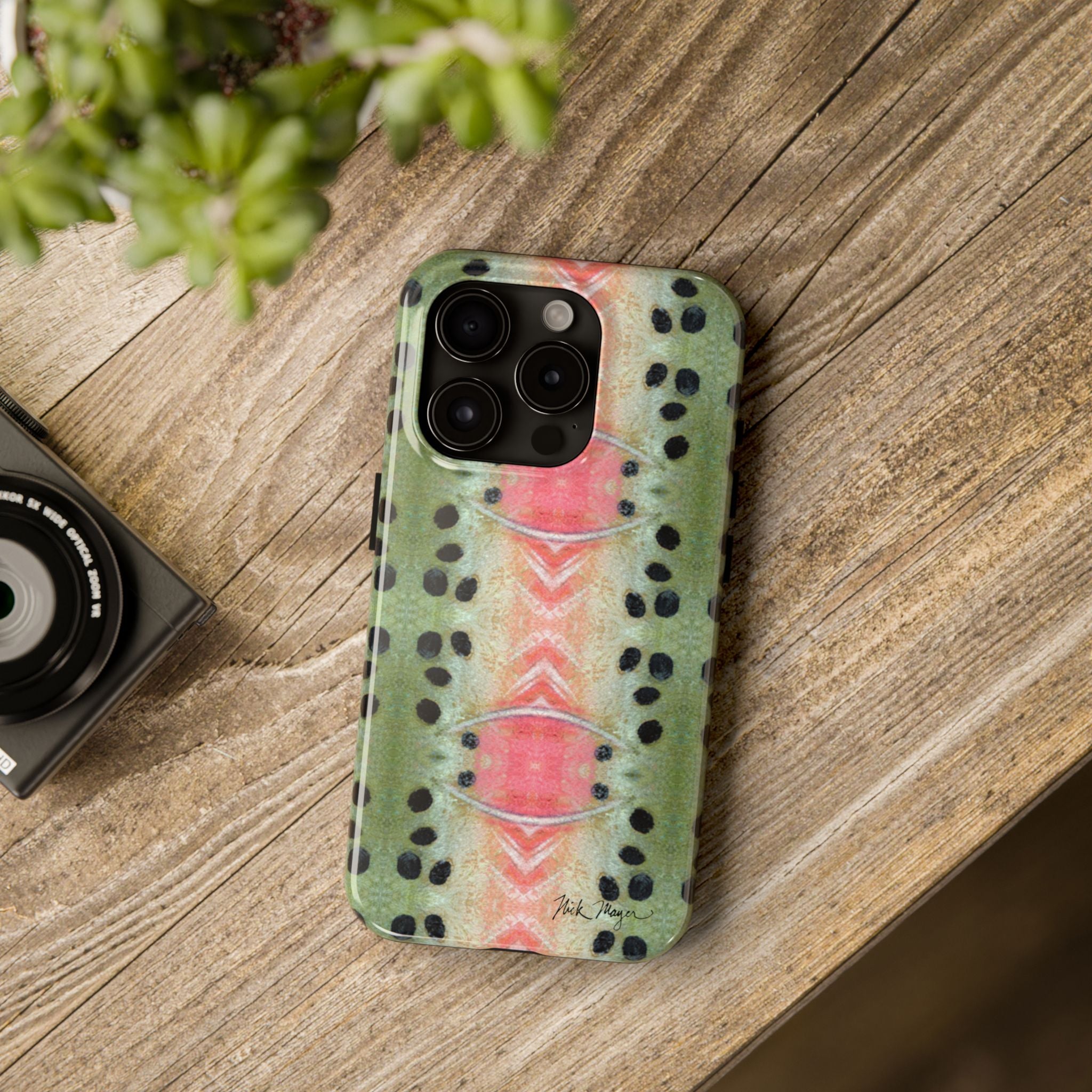 Rainbow Trout Pattern Phone Case (iPhone)