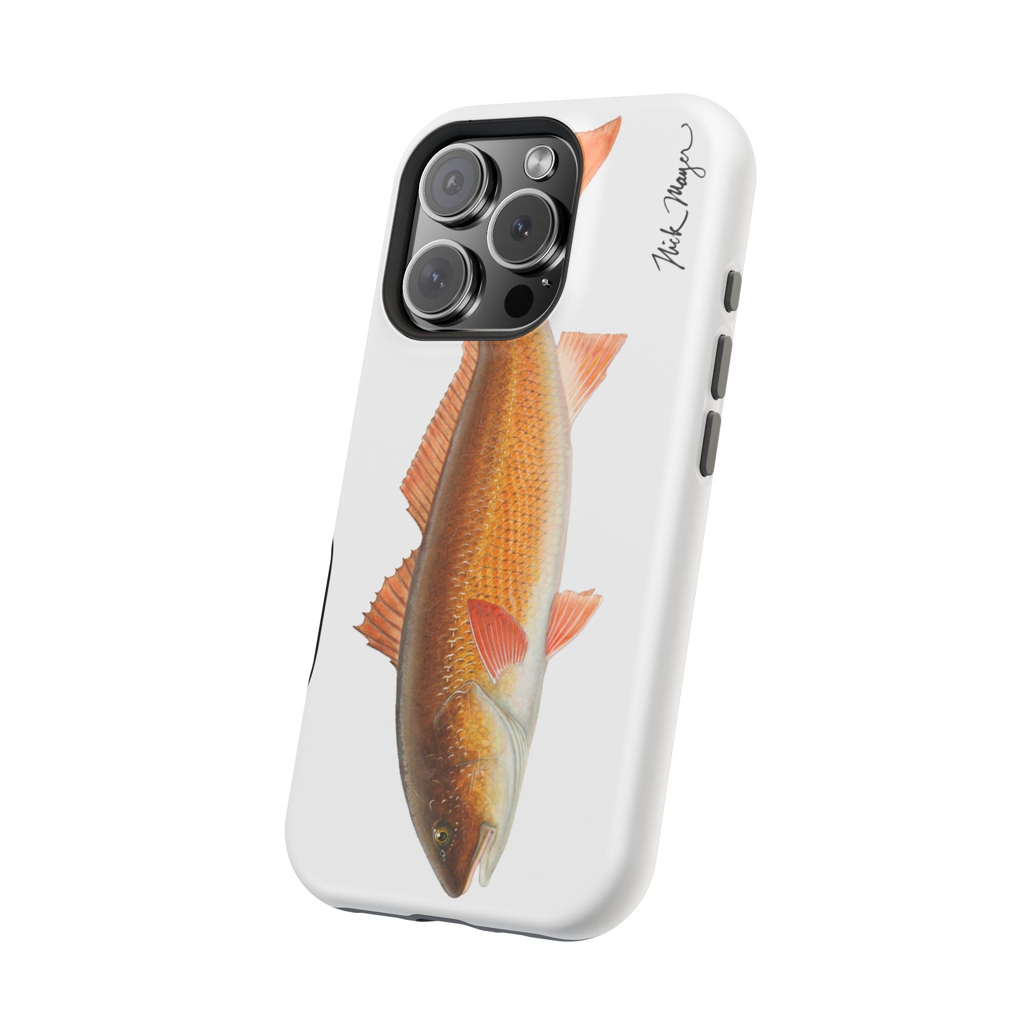 Redfish MagSafe White iPhone Case