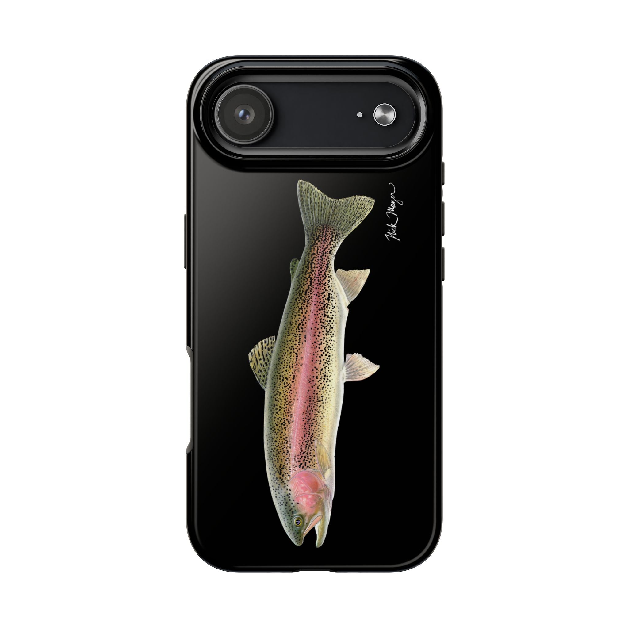 Rainbow Trout Black Phone Case (iPhone)