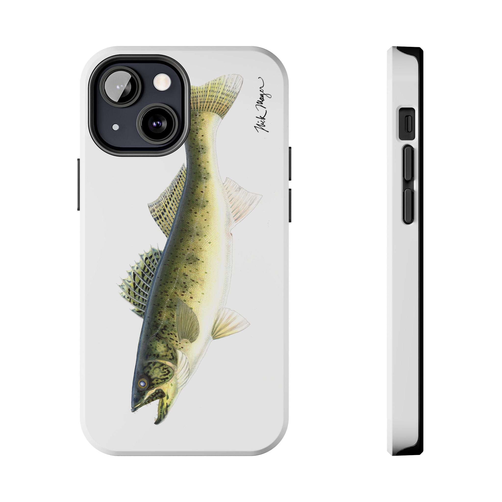 Walleye White Phone Case (iPhone)