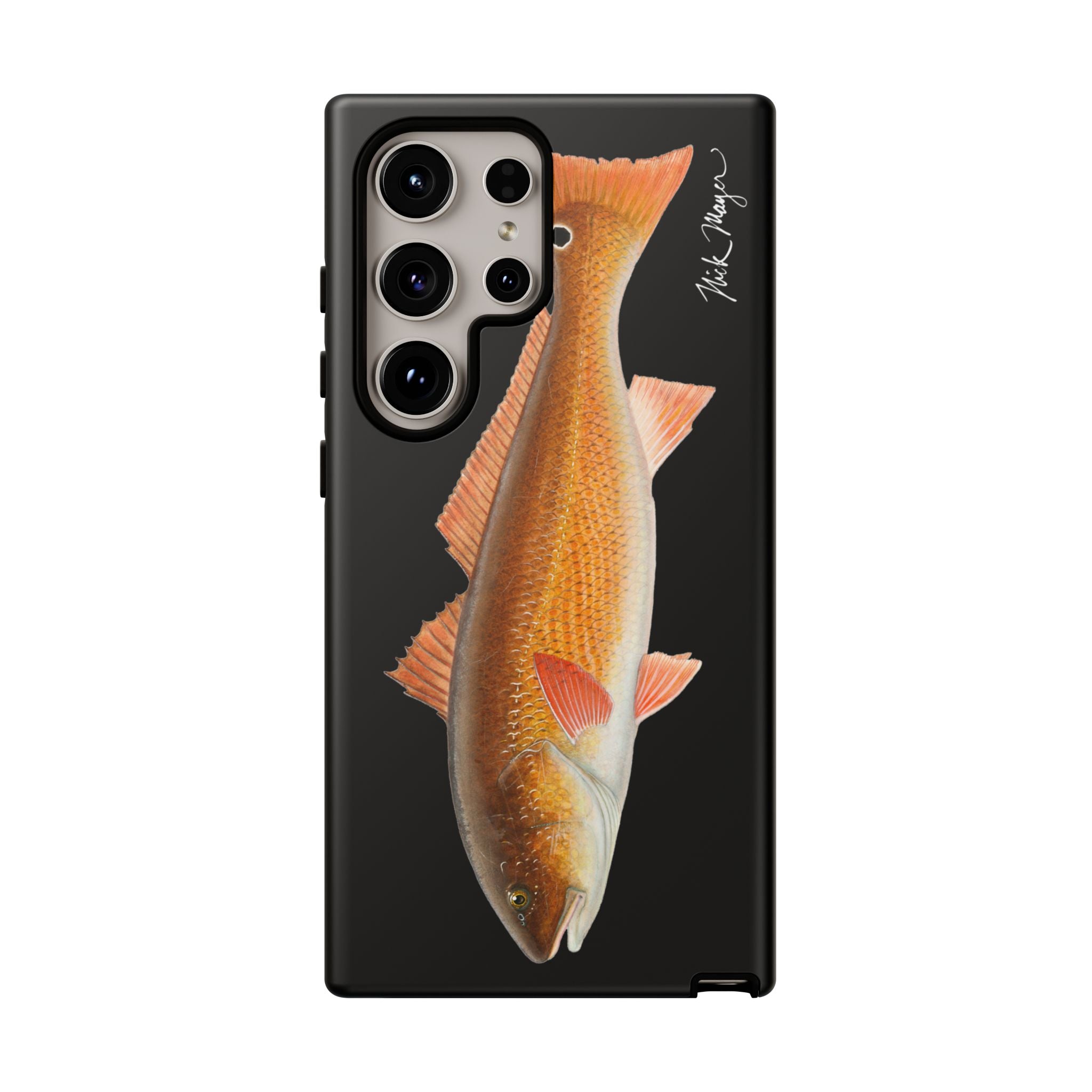 Redfish Black Phone Case (Samsung) Printify