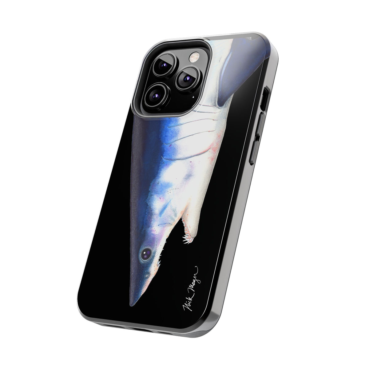 Mako Shark Face Black Case (iPhone) Printify