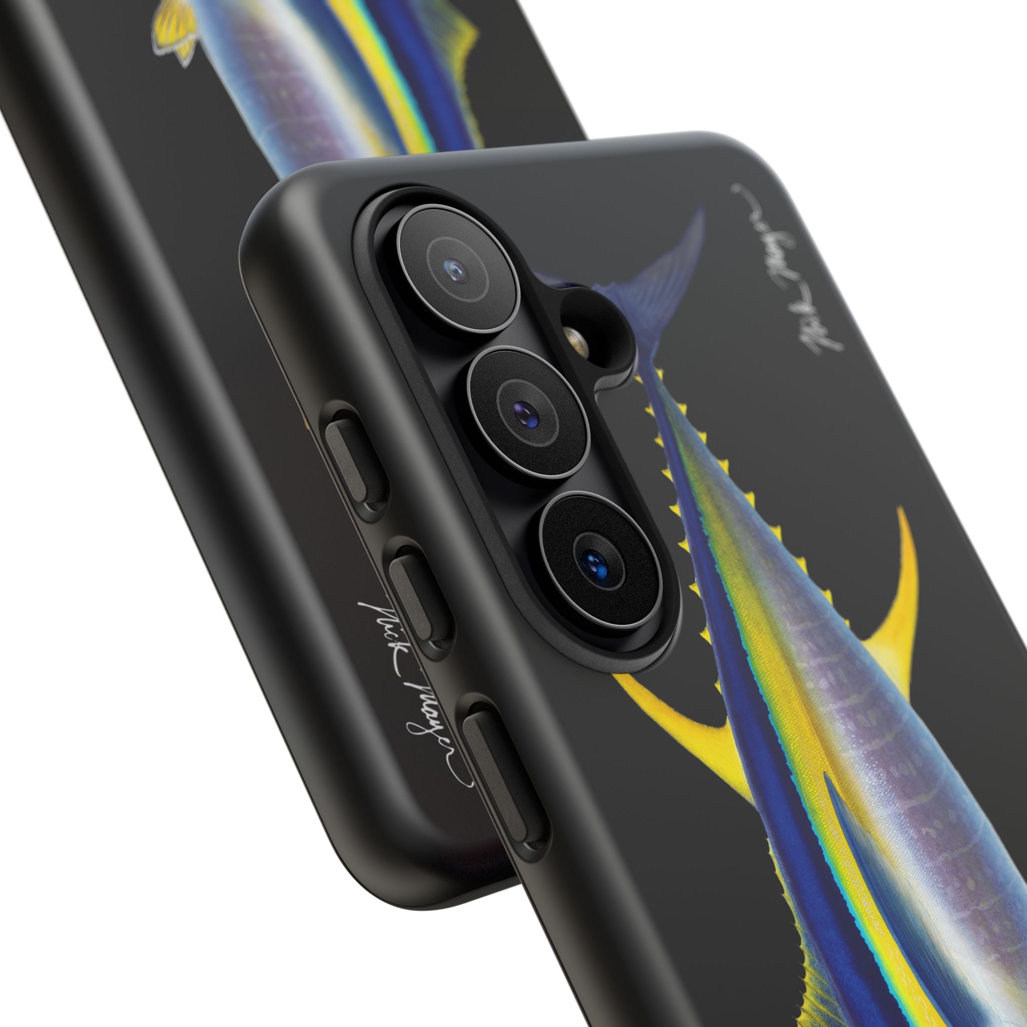 Yellowfin Tuna Black Phone Case (Samsung) Printify