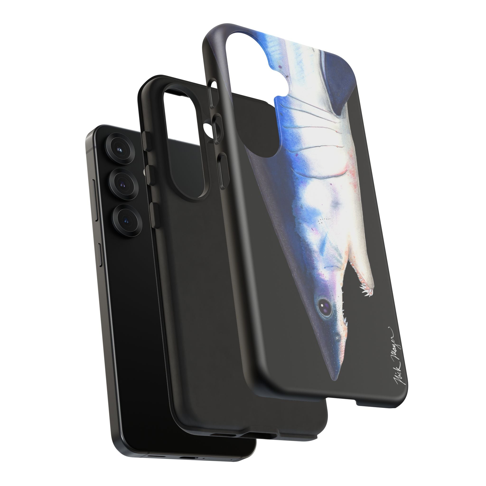 Mako Shark Face Black Phone Case (Samsung) Printify